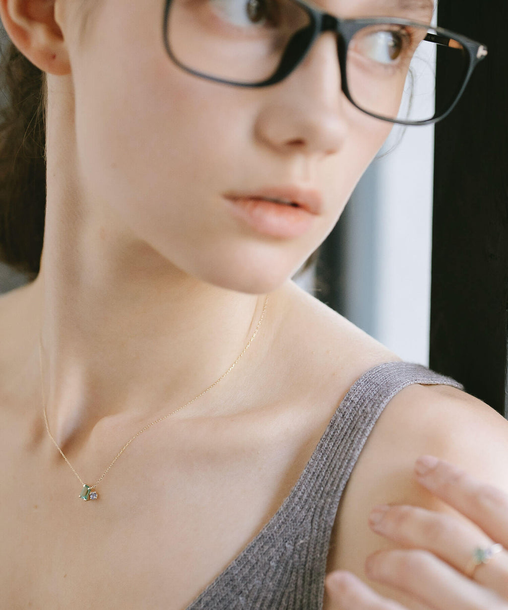 Two Gemstone Necklace | TETRA-ETT