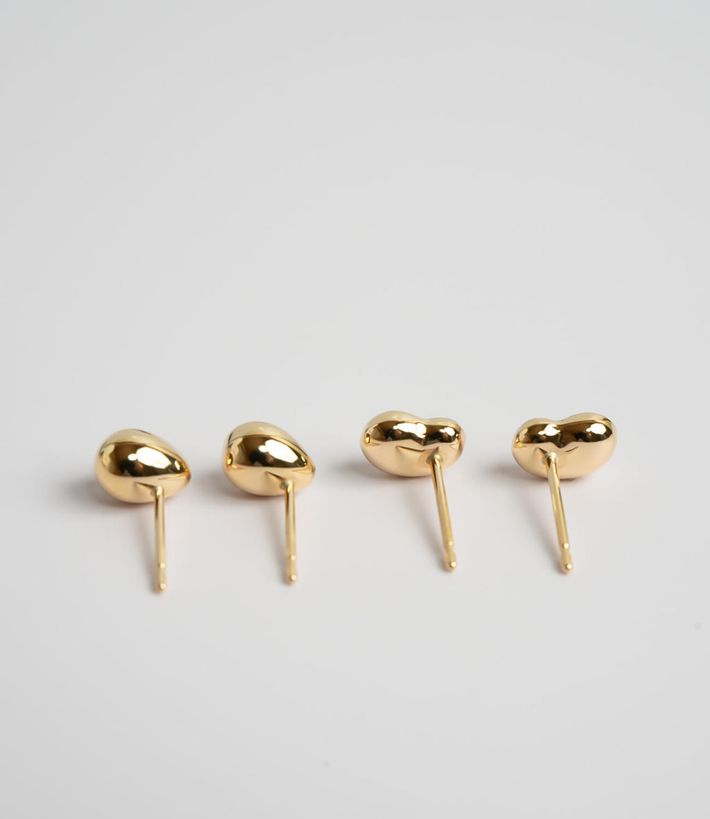 18K Gold Tiny Studs Earrings | MOLLICA