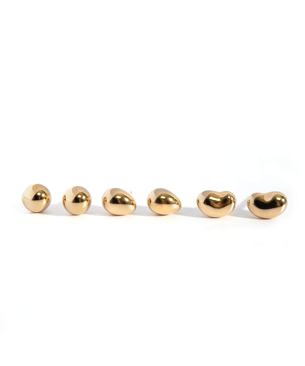 18K Gold Tiny Studs Earrings | MOLLICA