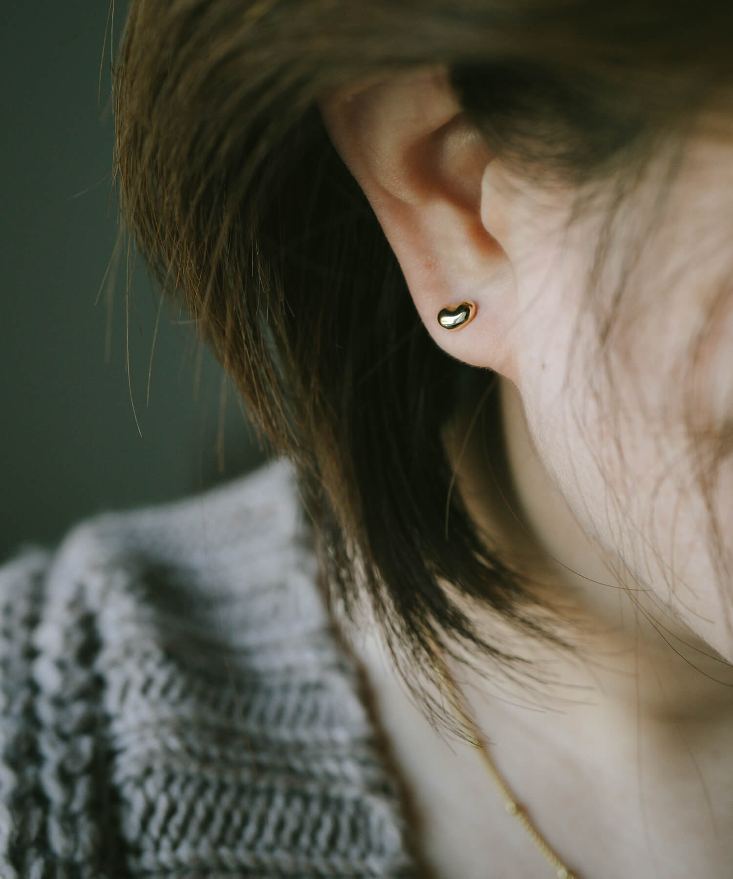 18K Gold Tiiny Studs Earrings | MOLLICA-GRAND