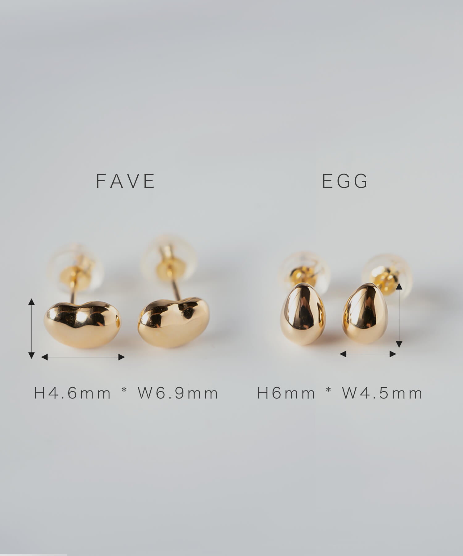 18K Gold Tiiny Studs Earrings | MOLLICA-GRAND