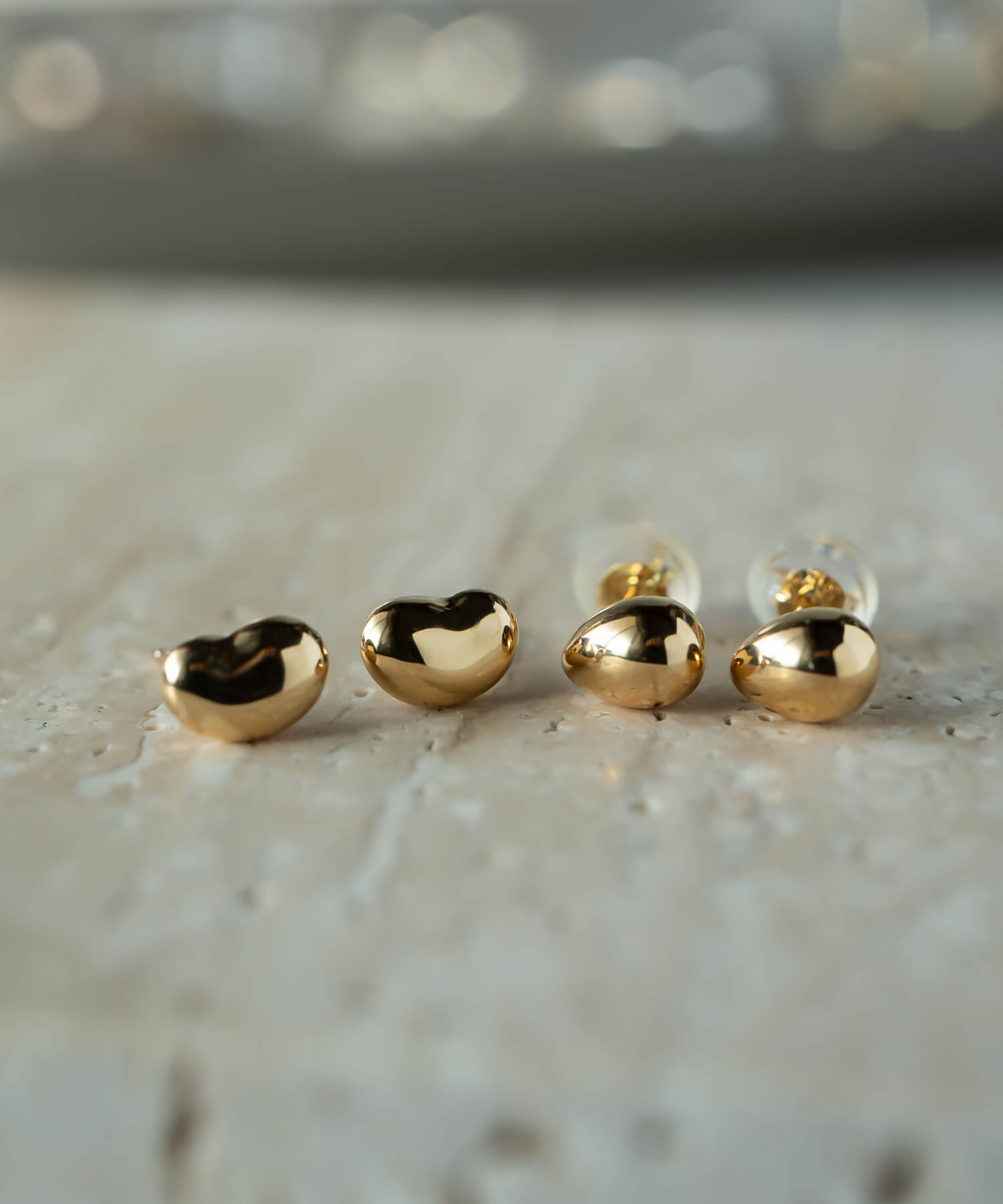 18K Gold Tiiny Studs Earrings | MOLLICA-GRAND