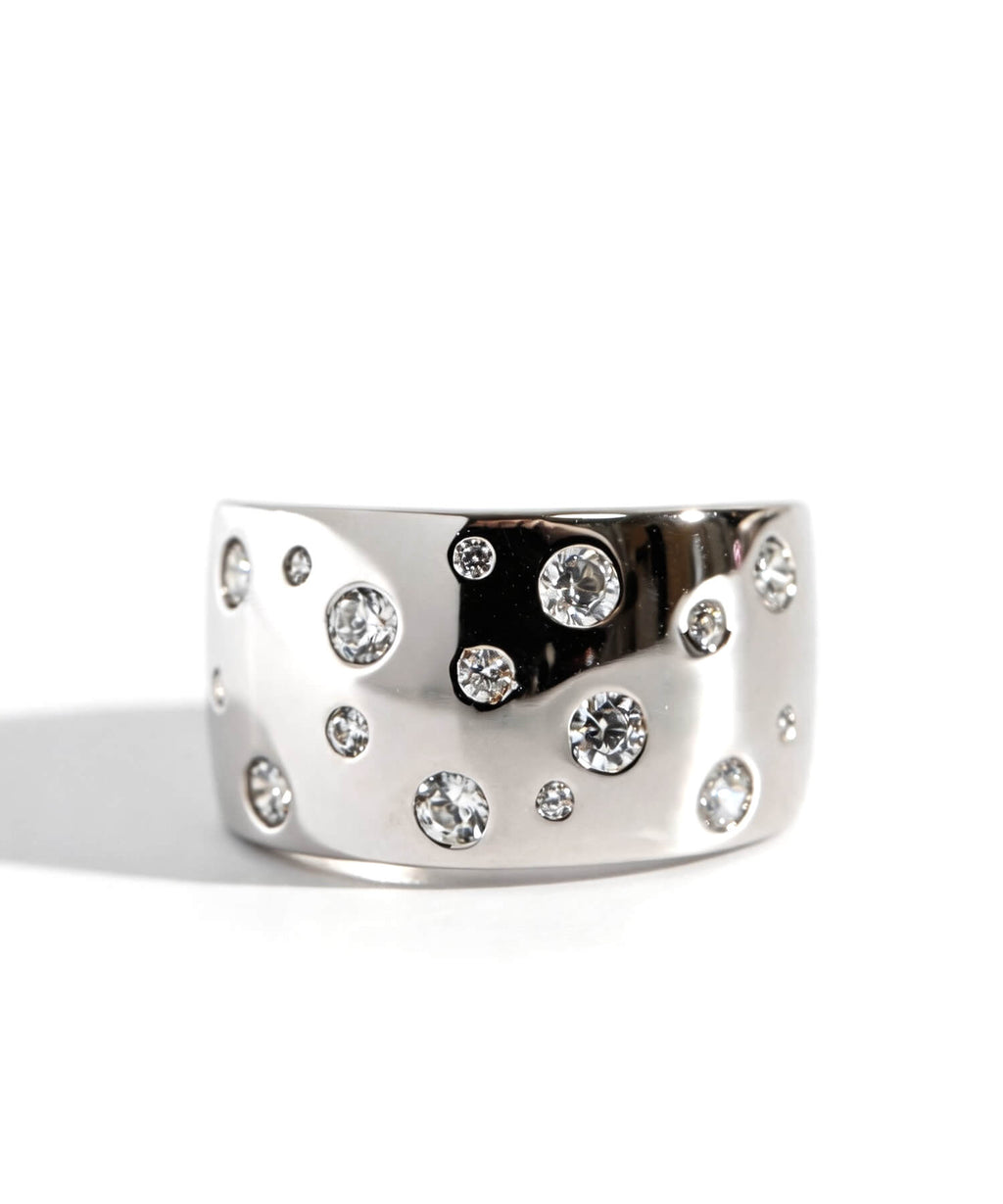 925 Sterling Silver Glint Wide Ring | MORANA