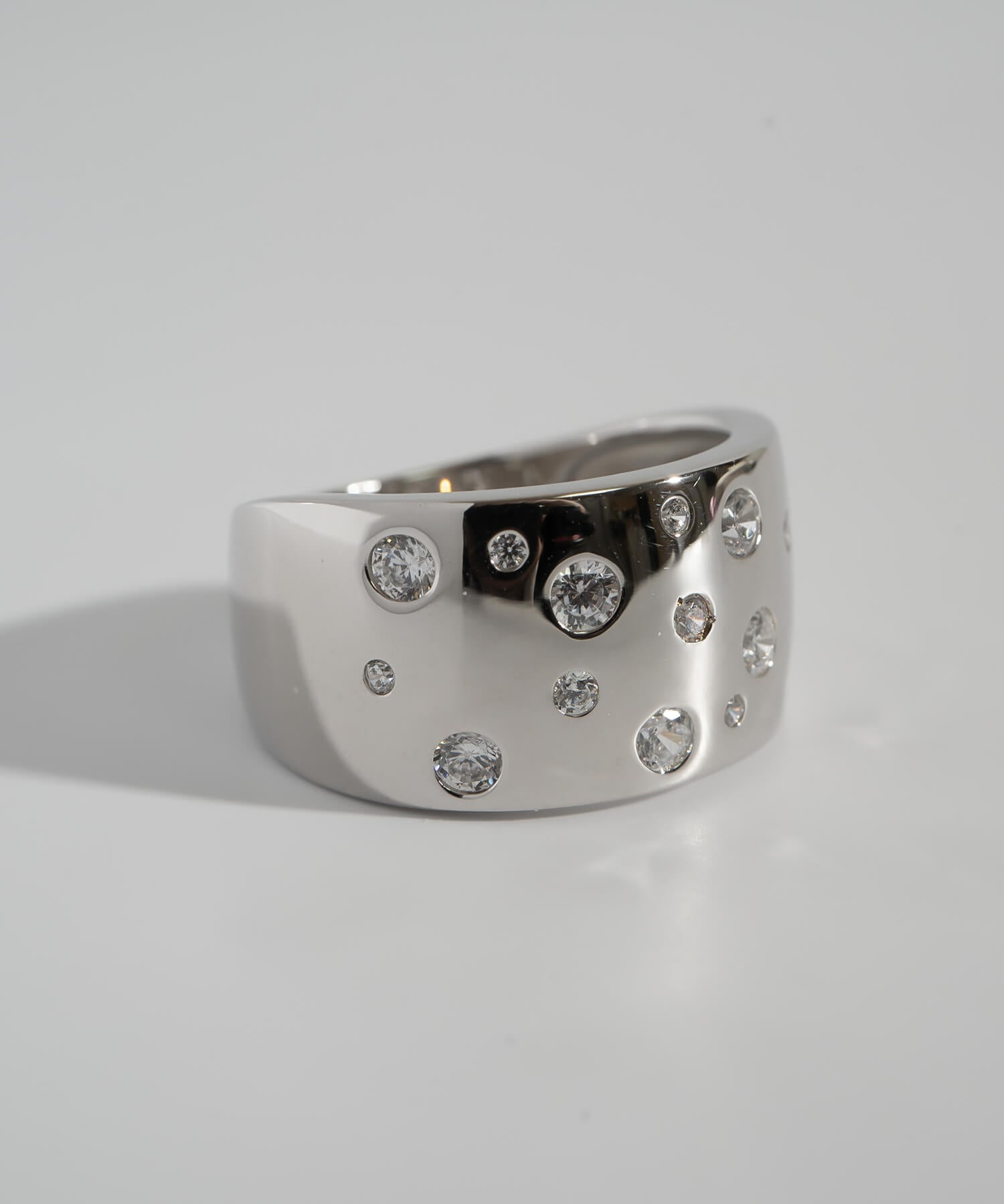 925 Sterling Silver Glint Wide Ring | MORANA