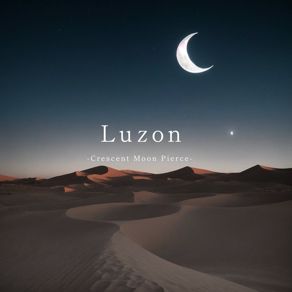 10K Gold Half Moon Stud Earrings | LUZON-10K