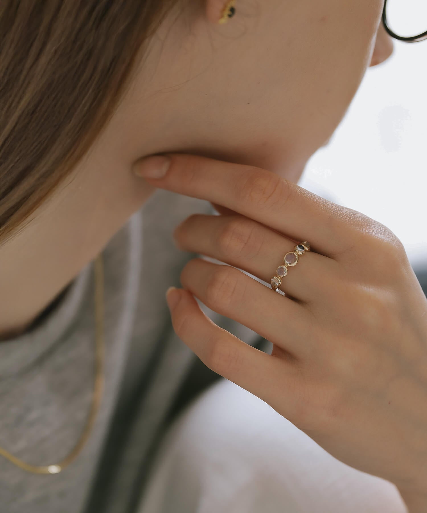 Blue Moonstone Ring | MYSTORA