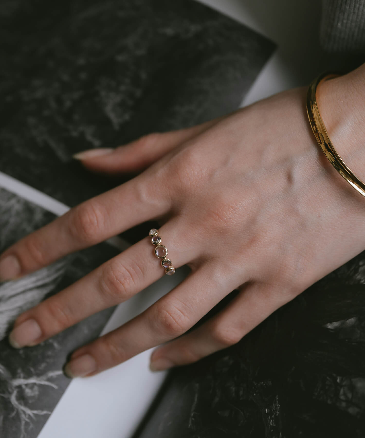 Blue Moonstone Ring | MYSTORA