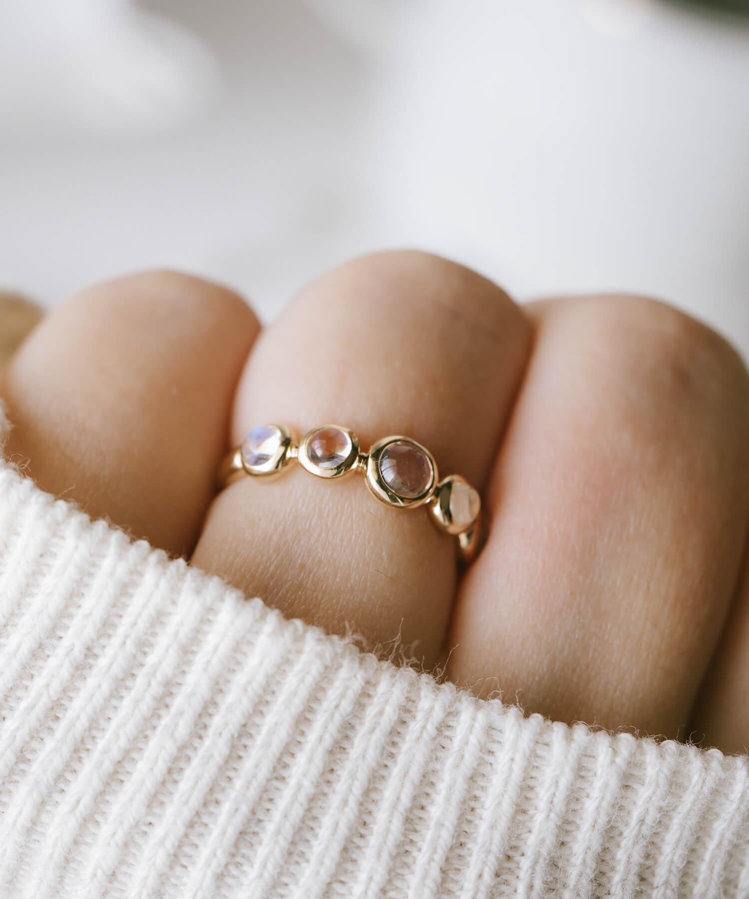 Blue Moonstone Ring | MYSTORA