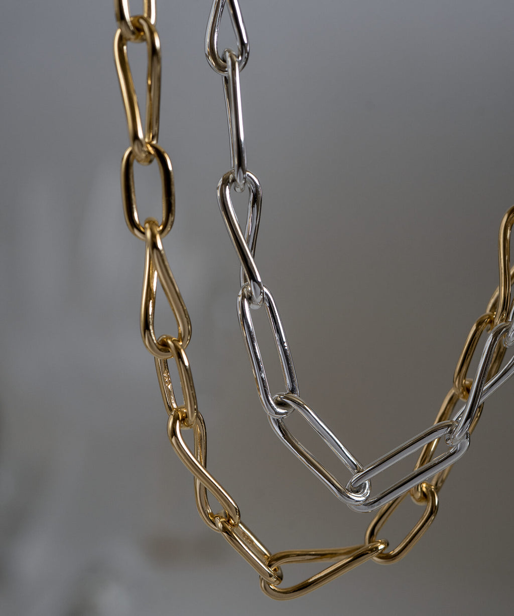 18K Gold Plated Sterling Silver Dual Flow Choker Necklace | NERIO