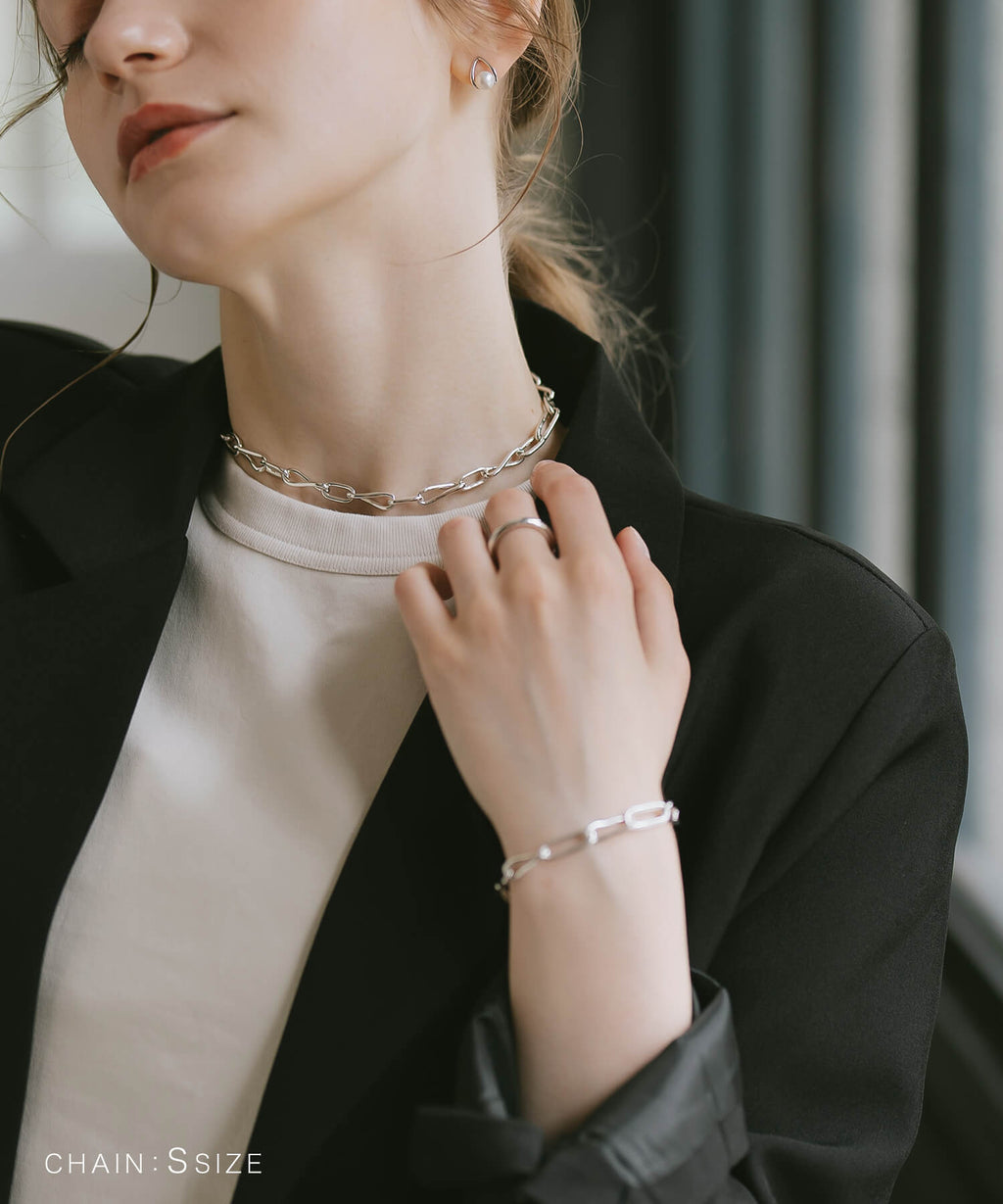 18K Gold Plated Sterling Silver Dual Flow Choker Necklace | NERIO