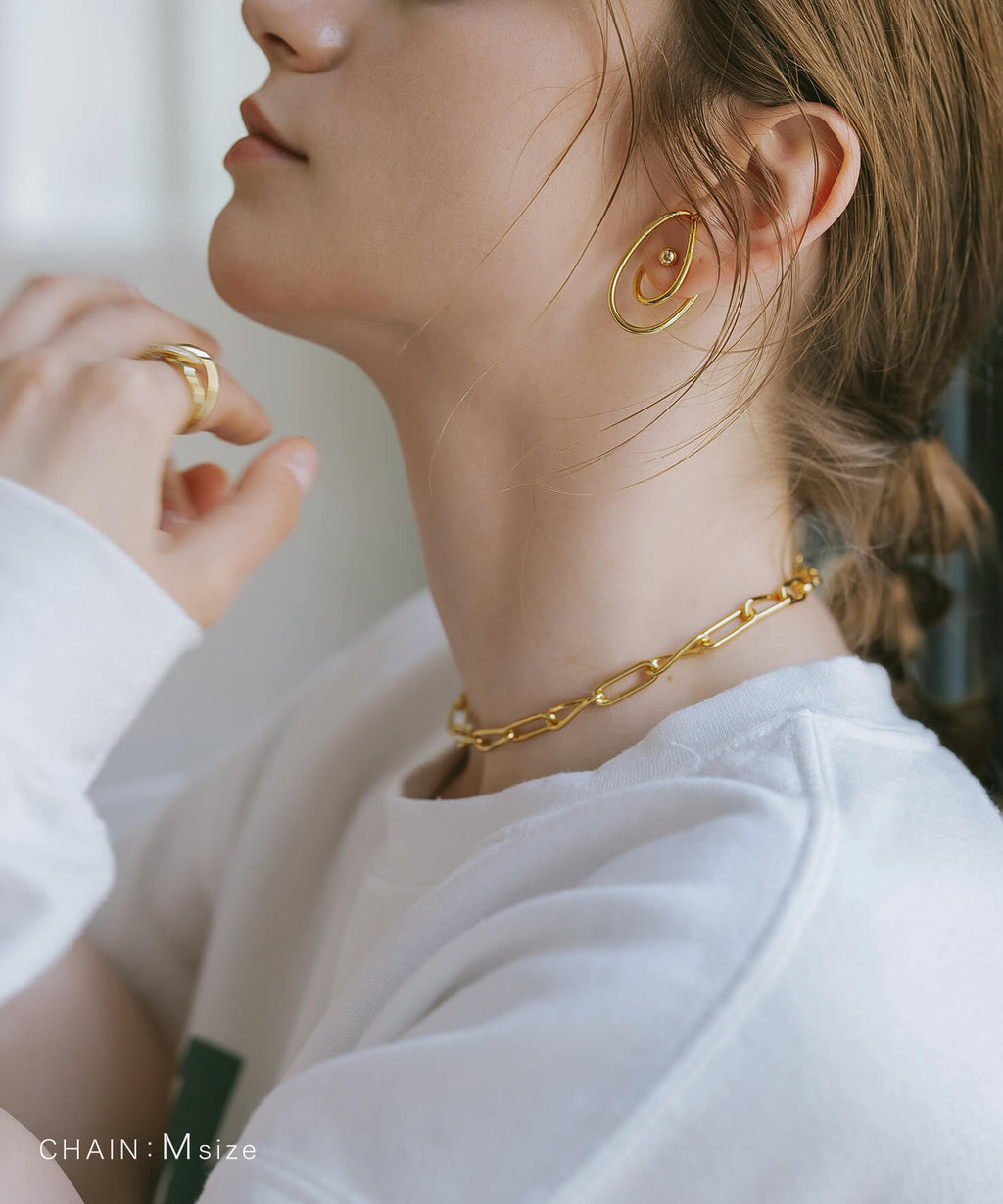 18K Gold Plated Sterling Silver Dual Flow Choker Necklace | NERIO