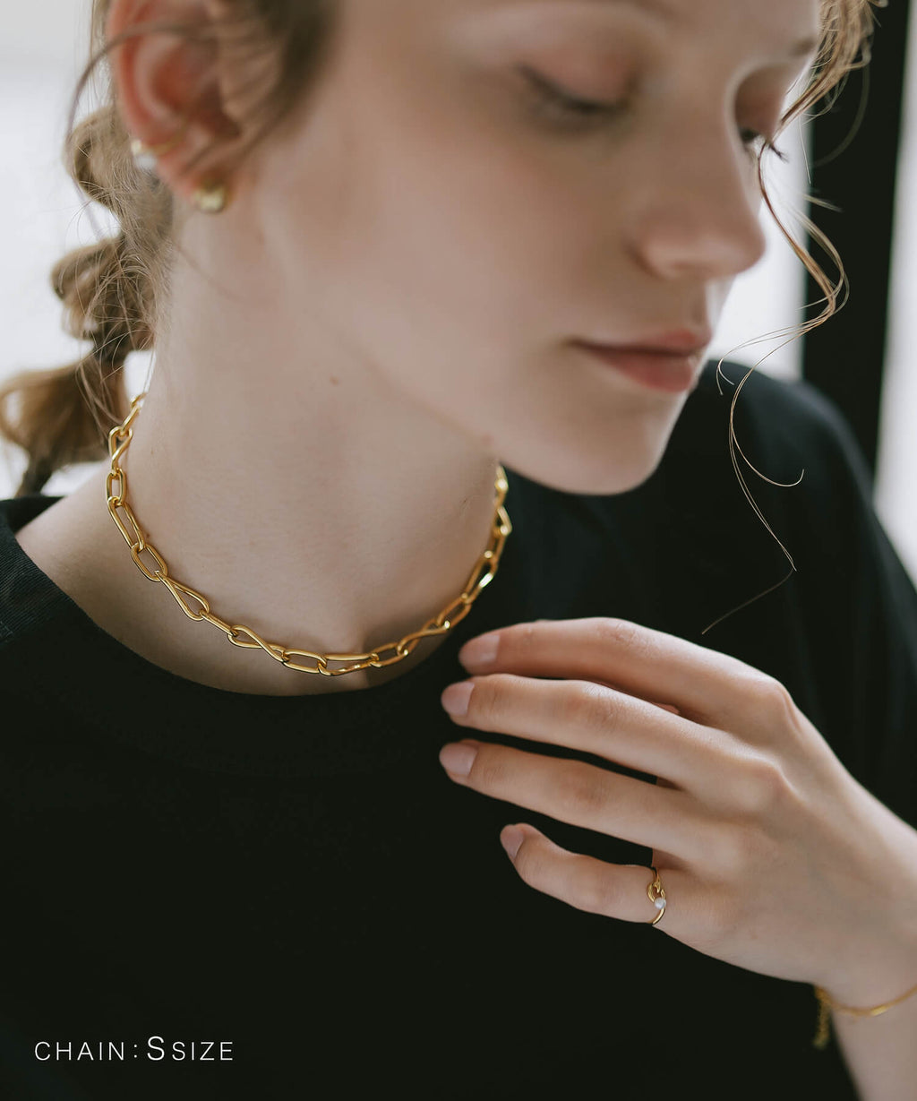 18K Gold Plated Sterling Silver Dual Flow Choker Necklace | NERIO