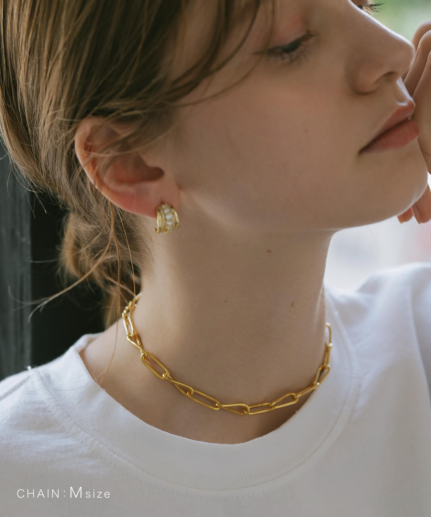 18K Gold Plated Sterling Silver Dual Flow Choker Necklace | NERIO