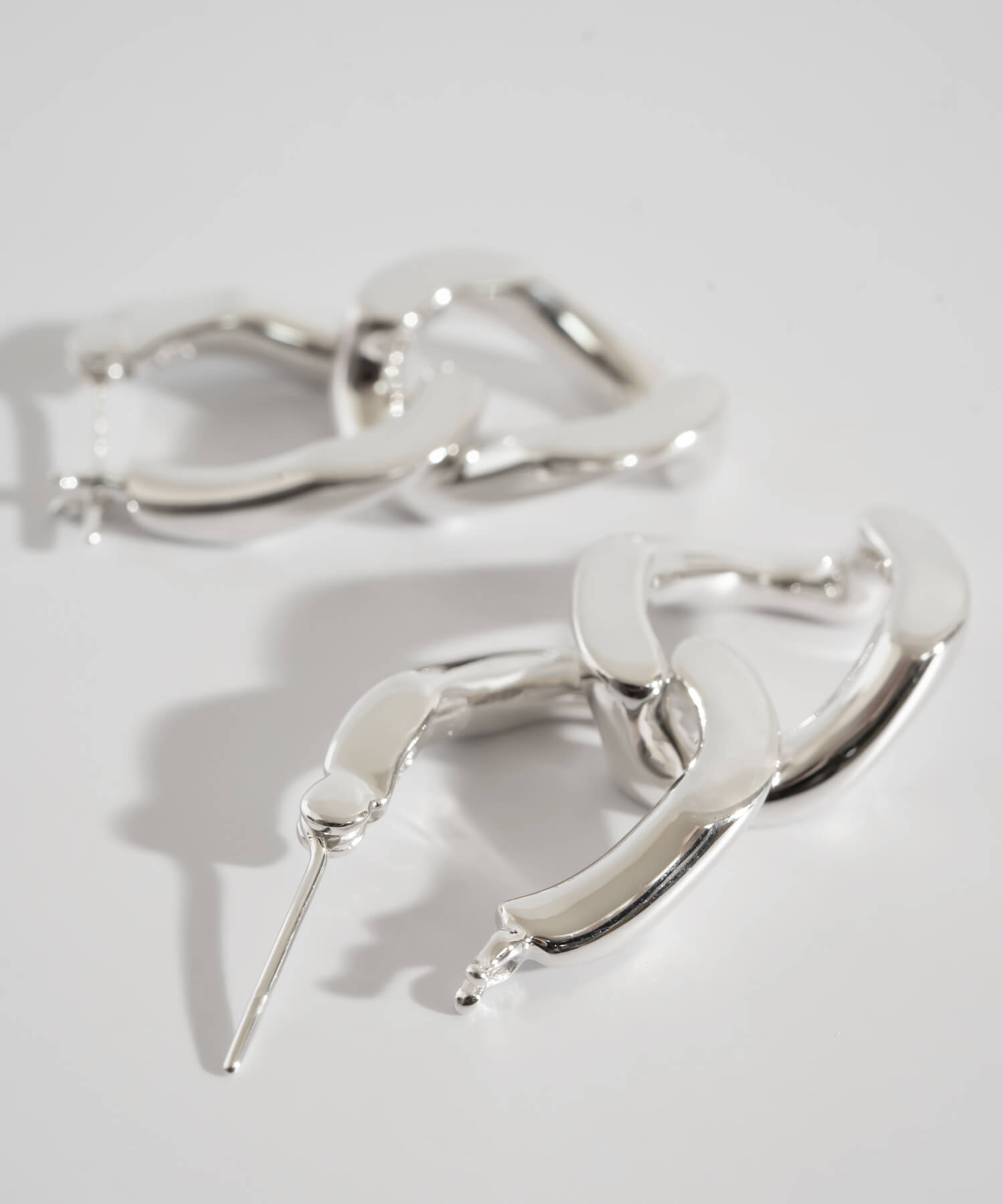 18K Gold Plated Sterling Silver Cunkey Chain Earrings | NEVIEN