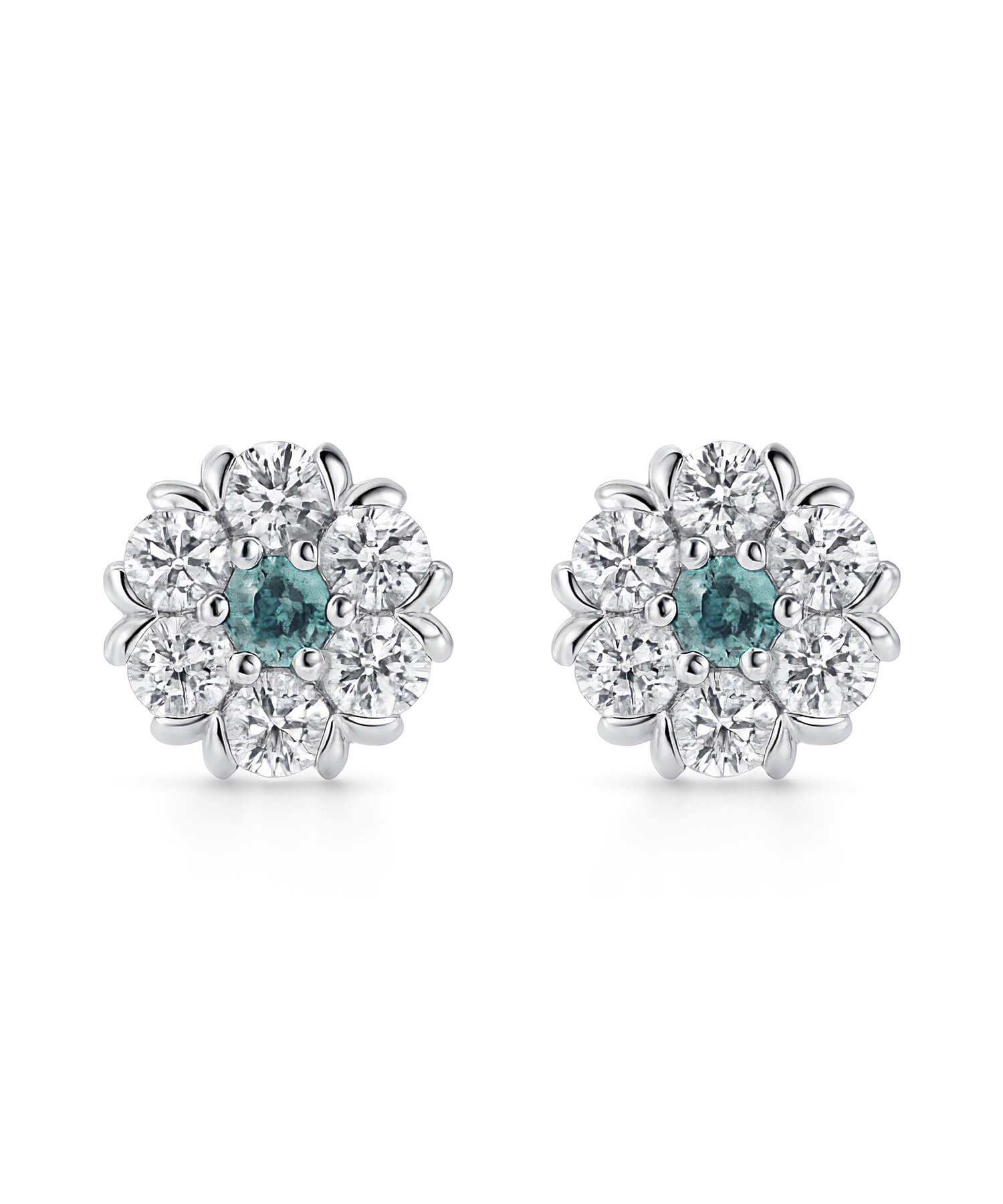 Aura Floral Diamond Earrings | NOELCA