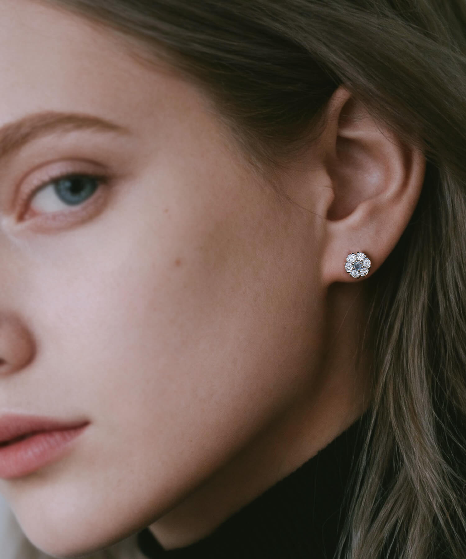 Aura Floral Diamond Earrings | NOELCA