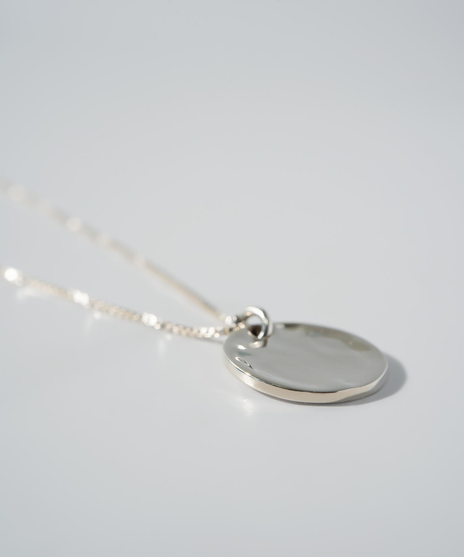 18K Gold Plated Sterling Silver Ripple Coin Necklace | NOVAC