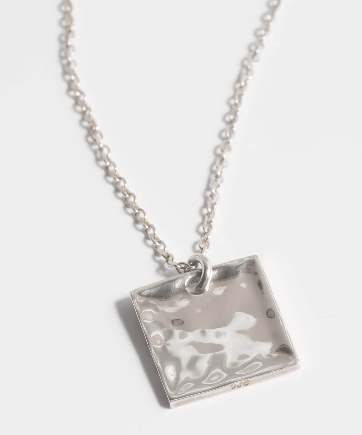 Silver925 Square Coin Necklace | NOVAC-SQ