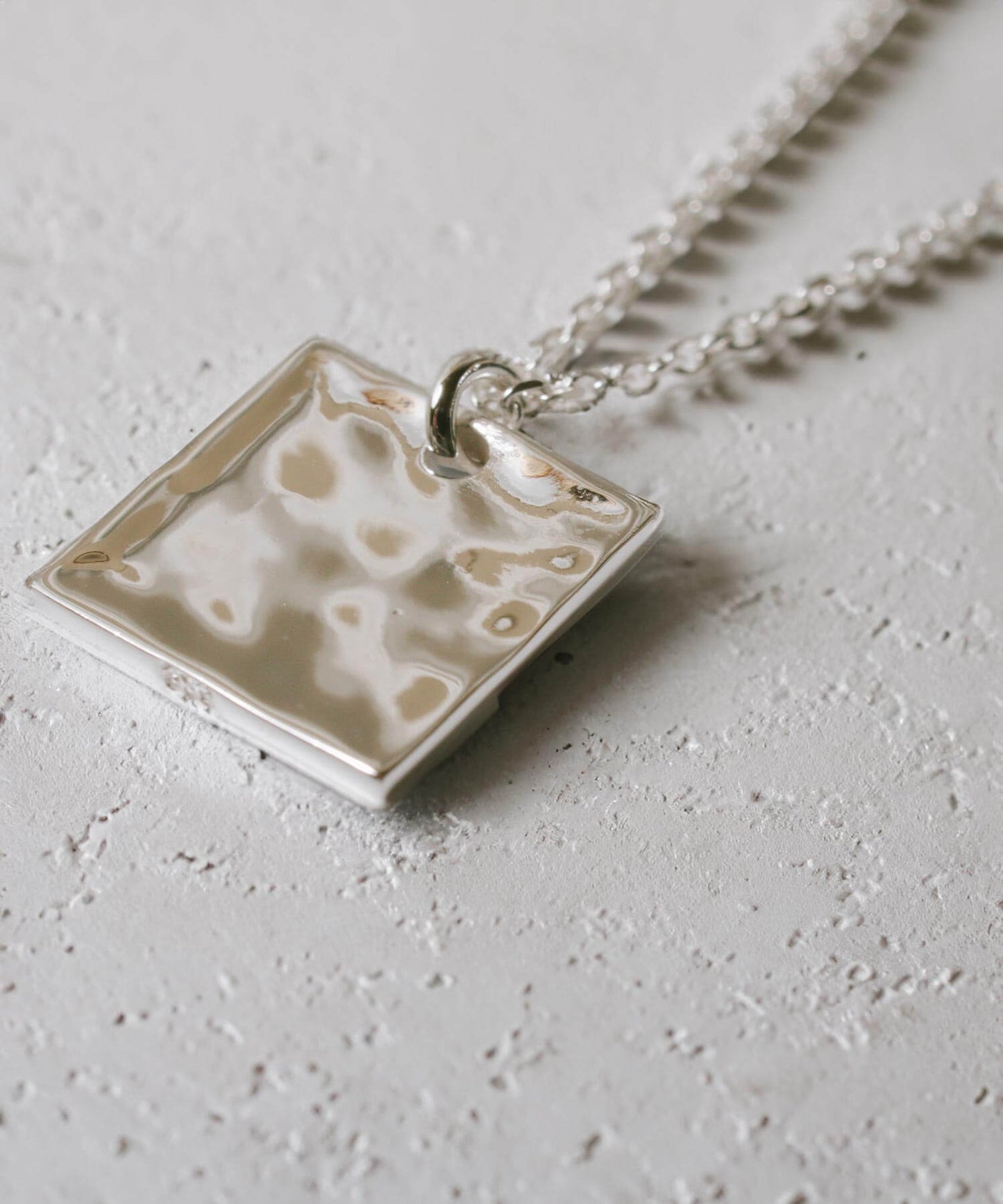 Silver925 Square Coin Necklace | NOVAC-SQ