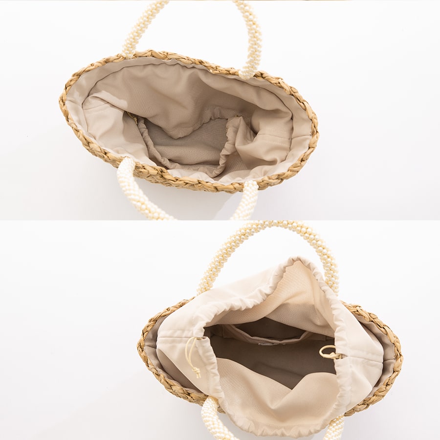 Pearl Handle Basket Bag | NOVALE