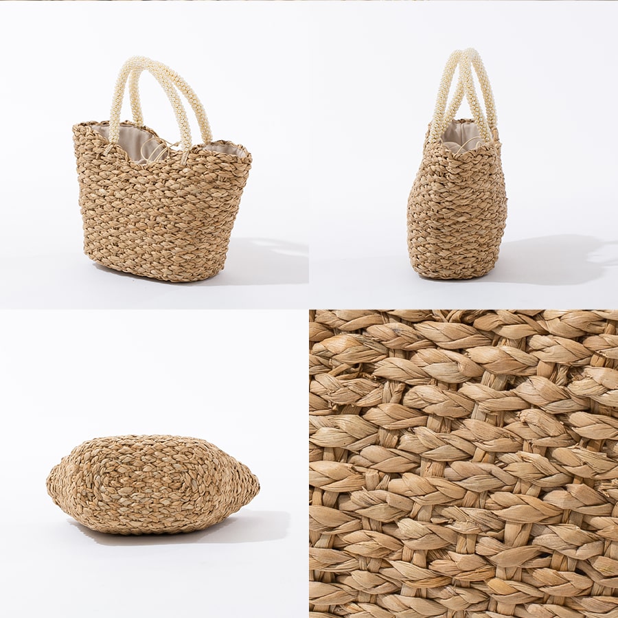 Pearl Handle Basket Bag | NOVALE