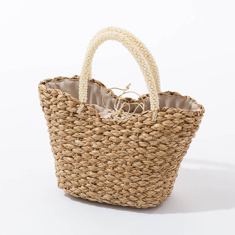 Pearl Handle Basket Bag | NOVALE