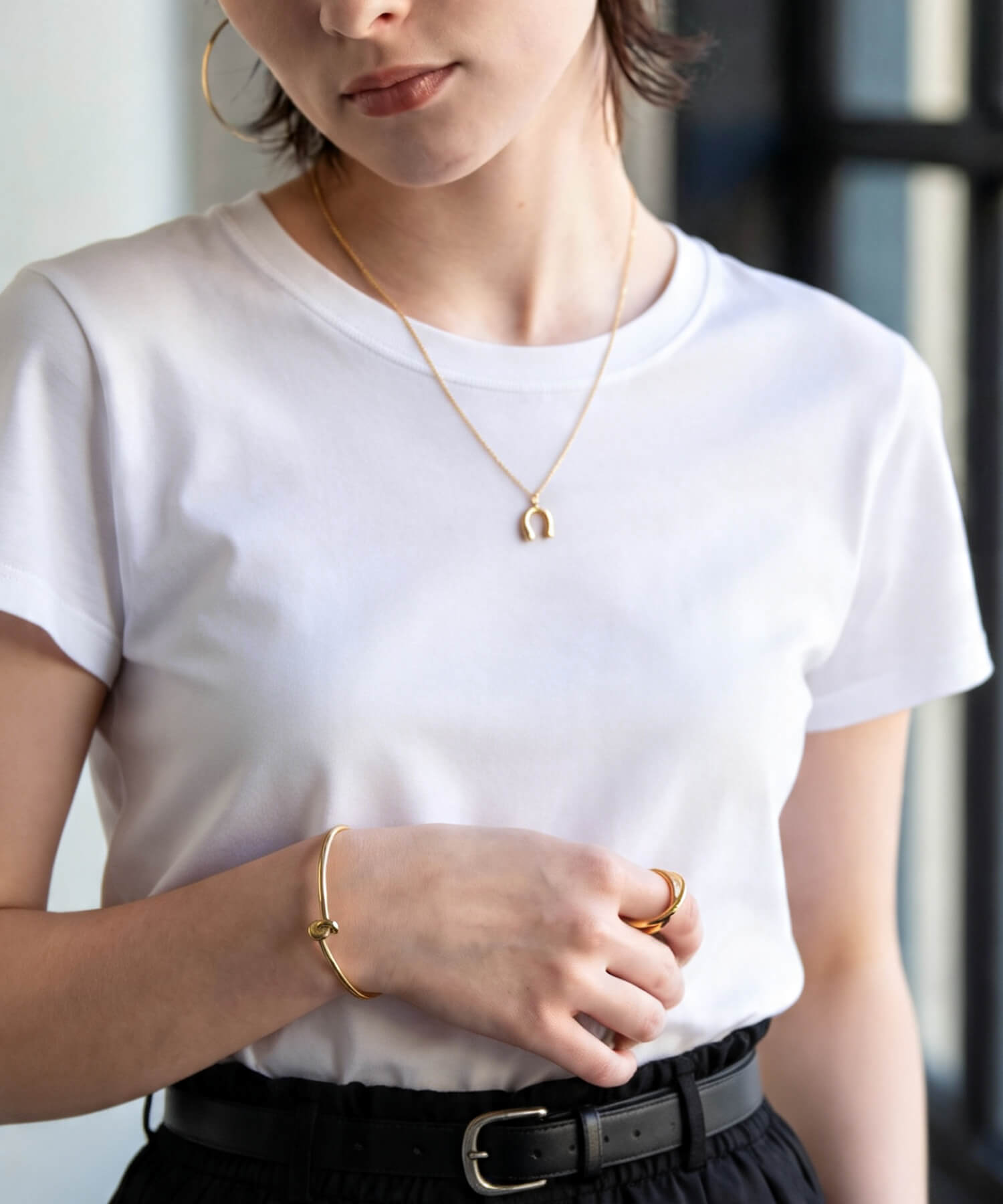 18K Gold Plated Sterling Silver Tight Knot Bangle | OBLIGA