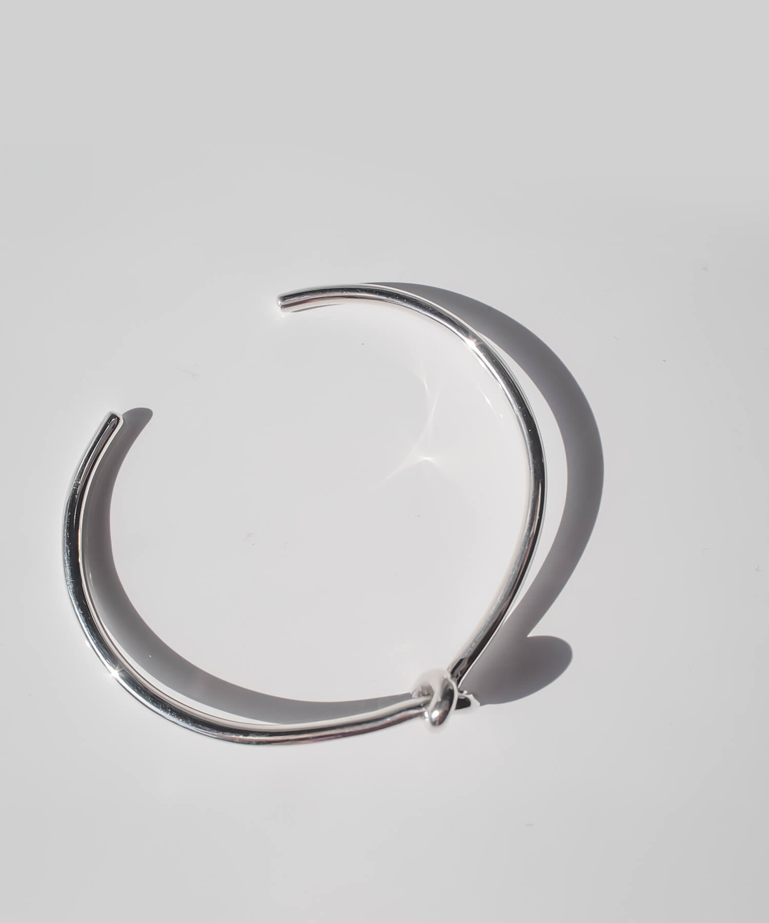 18K Gold Plated Sterling Silver Tight Knot Bangle | OBLIGA