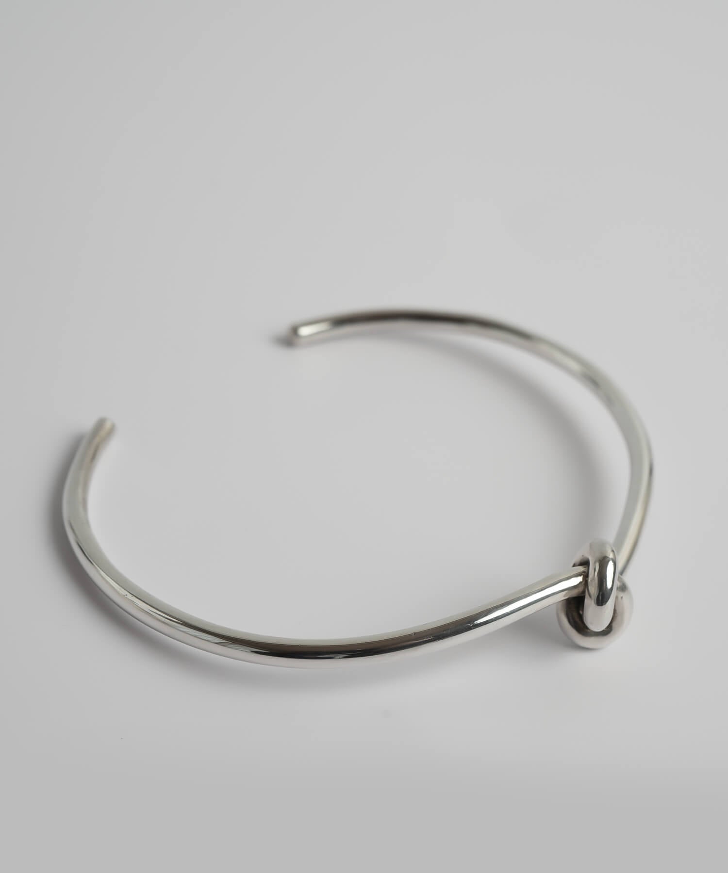 18K Gold Plated Sterling Silver Tight Knot Bangle | OBLIGA