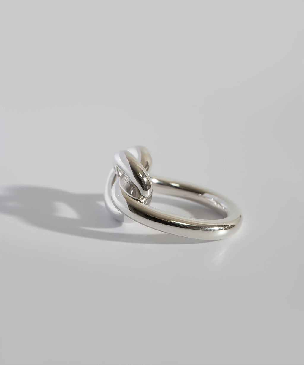 18K Gold Plated Sterling Silver Knot Ring | OBLIGA