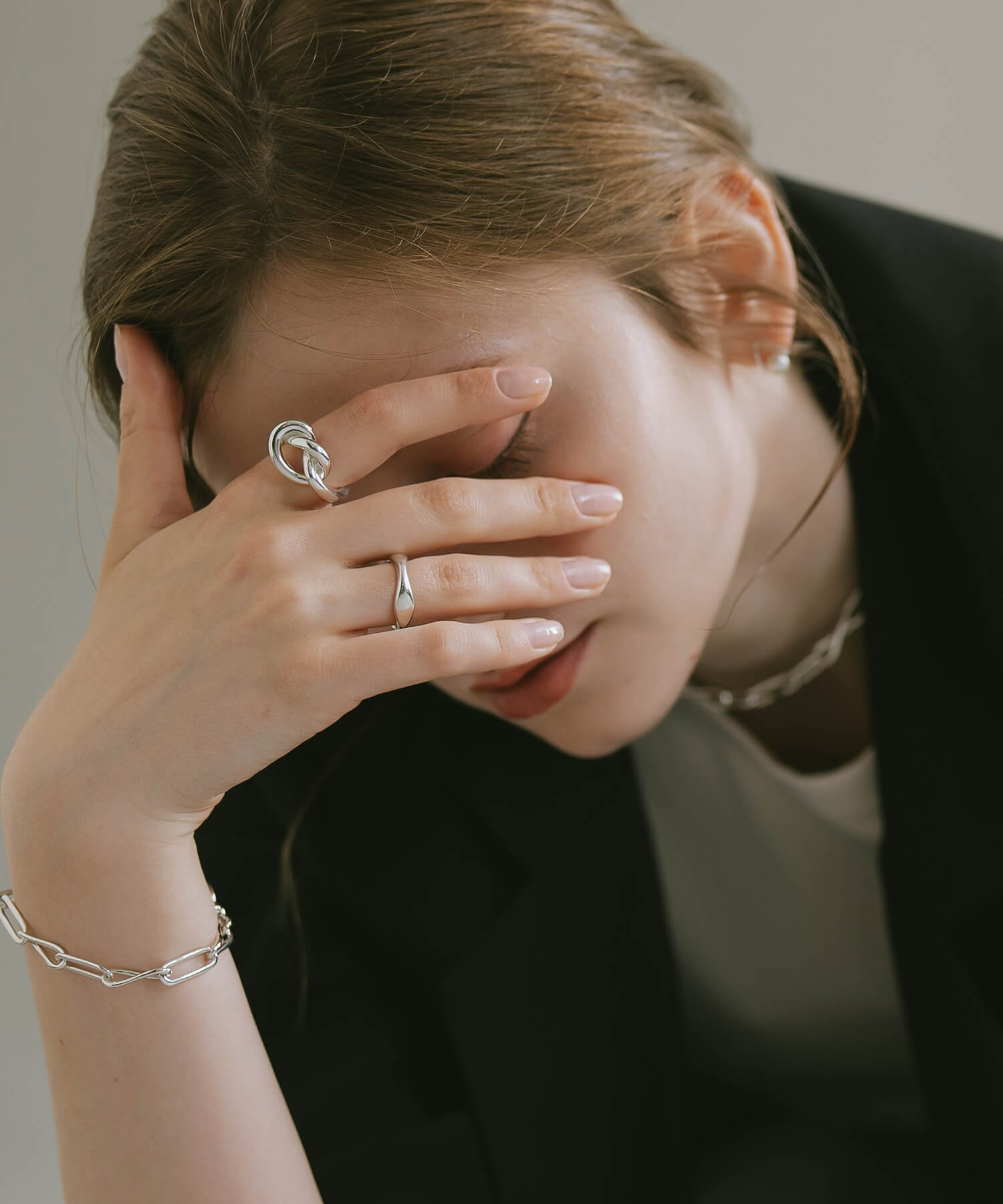 18K Gold Plated Sterling Silver Knot Ring | OBLIGA