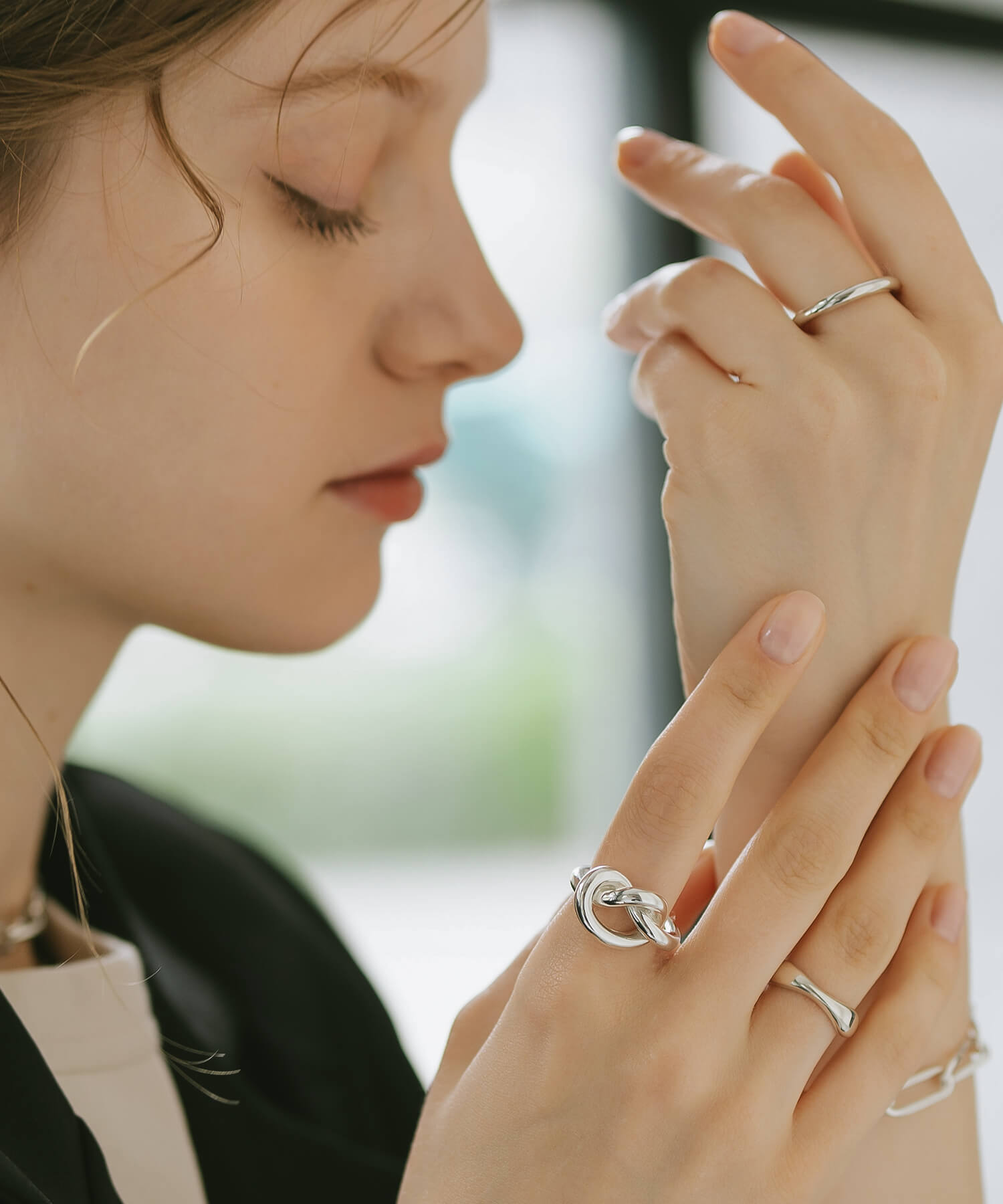 18K Gold Plated Sterling Silver Knot Ring | OBLIGA