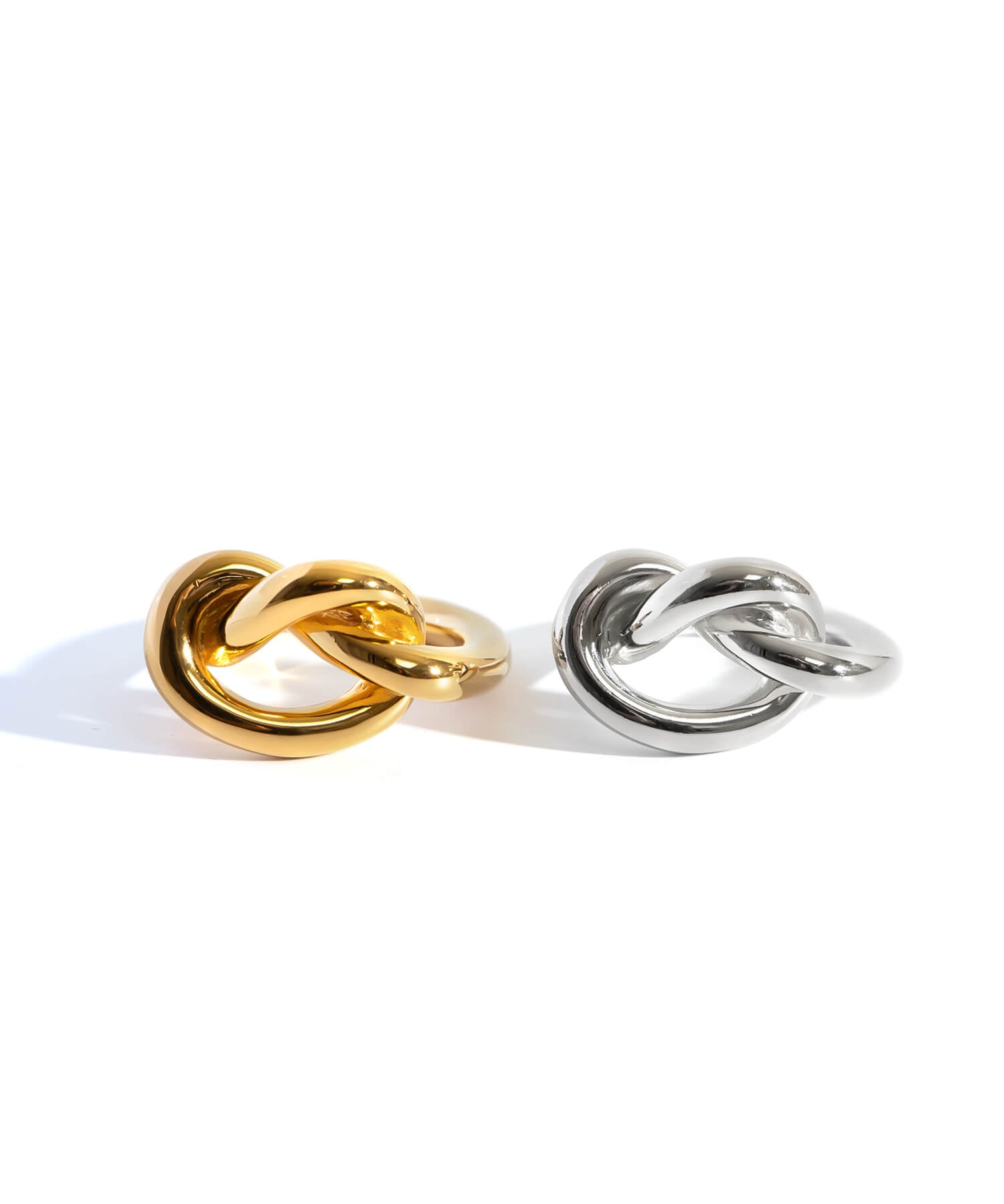 18K Gold Plated Sterling Silver Knot Ring | OBLIGA