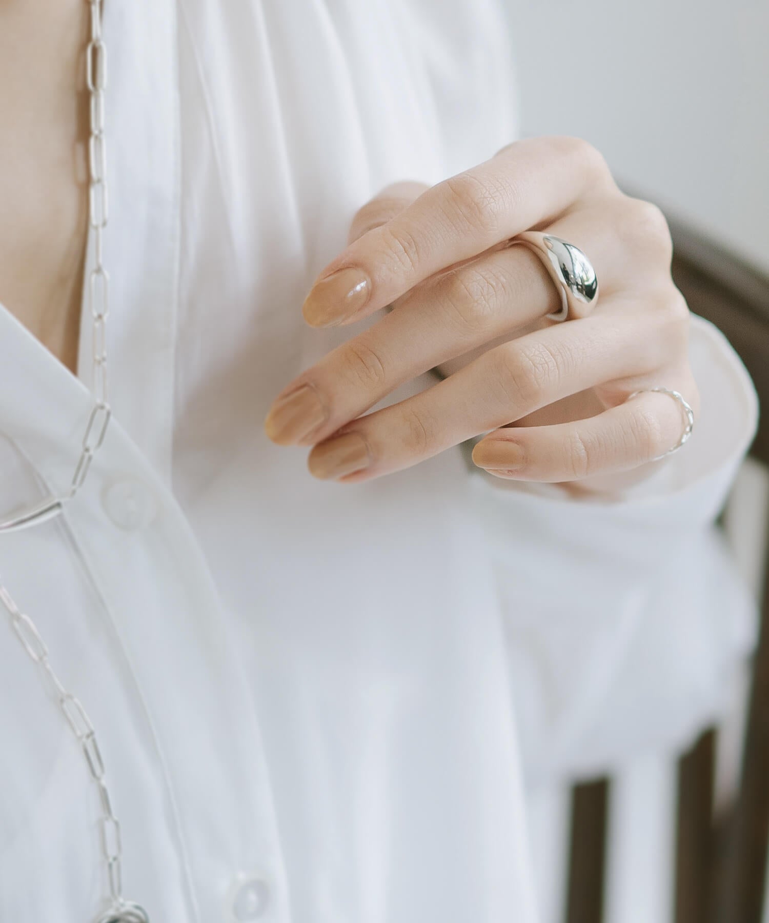 18K Gold Plated Sterling Silver Dome Ring | ORIFAR