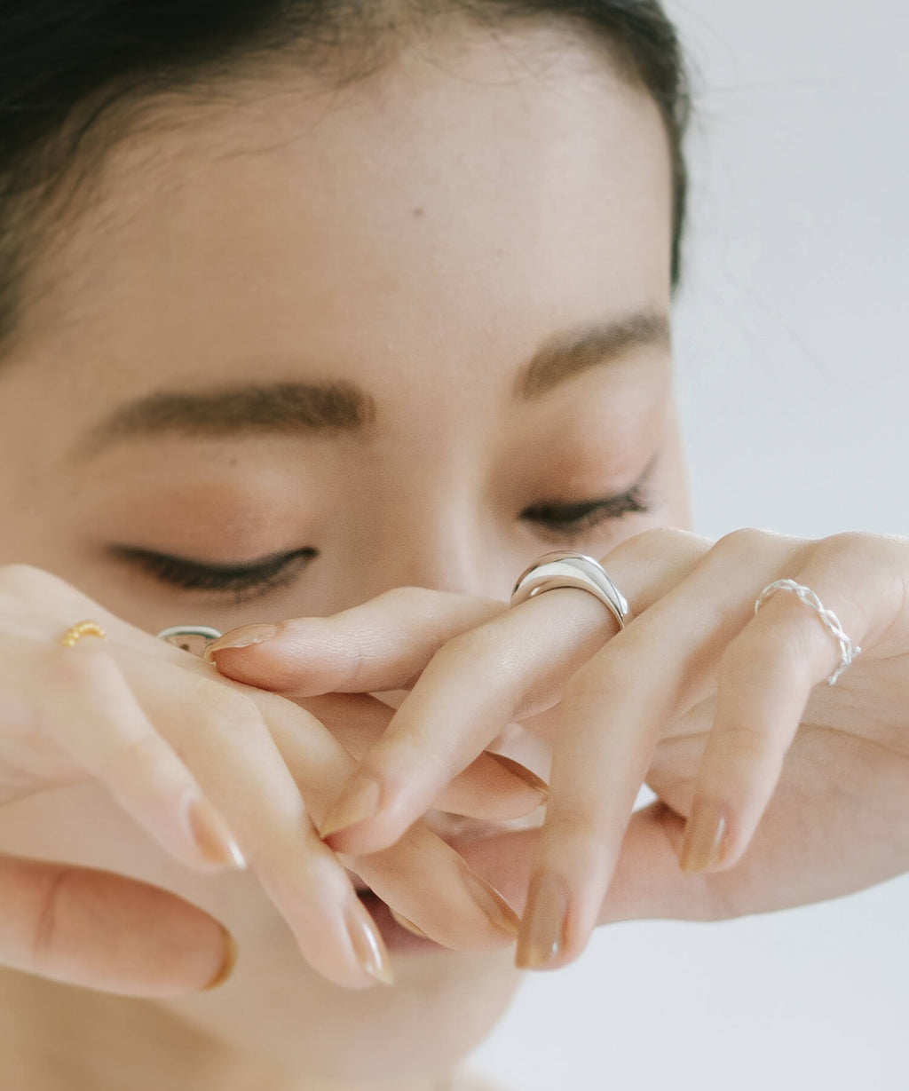 18K Gold Plated Sterling Silver Dome Ring | ORIFAR
