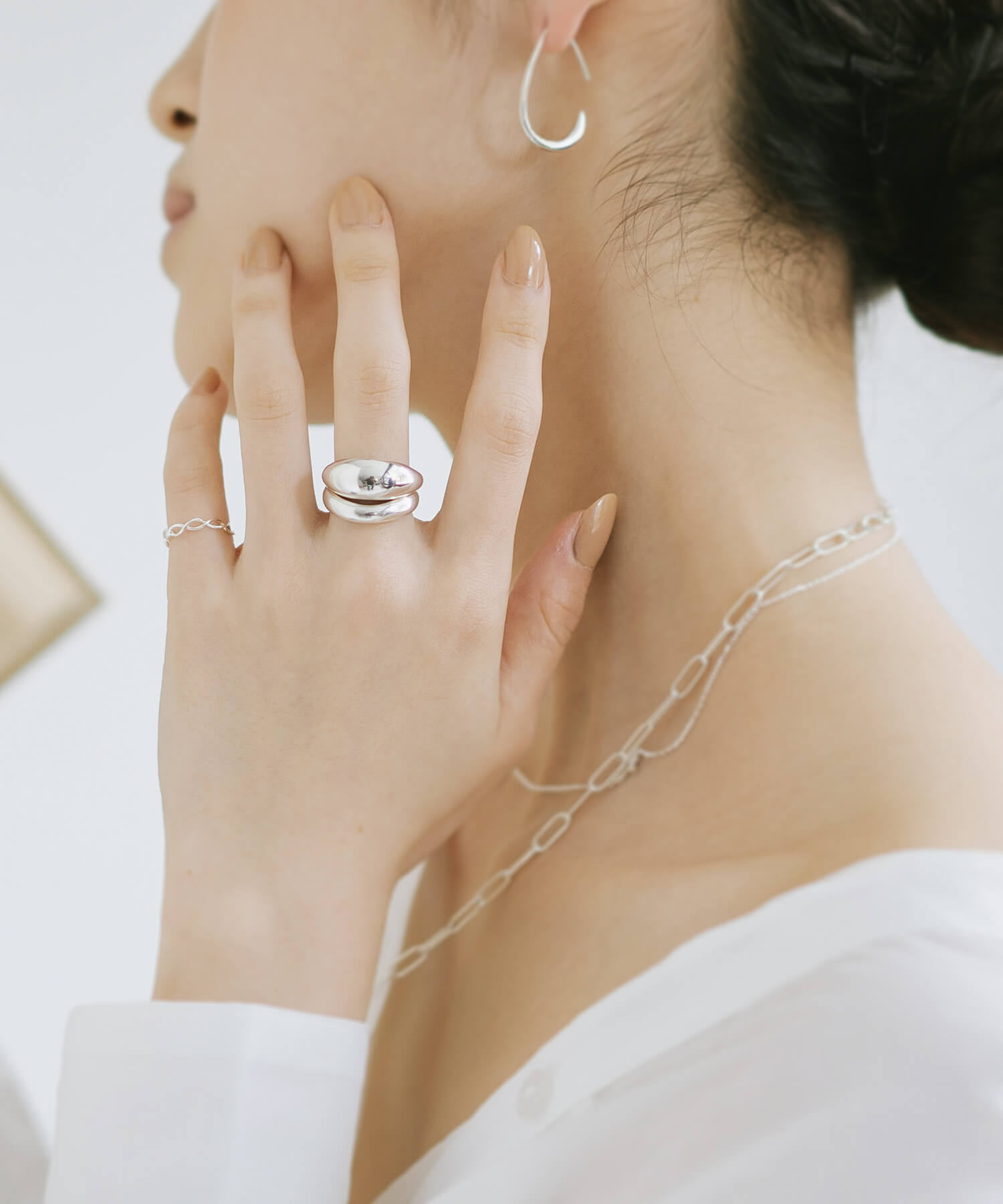 18K Gold Plated Sterling Silver Dome Ring | ORIFAR