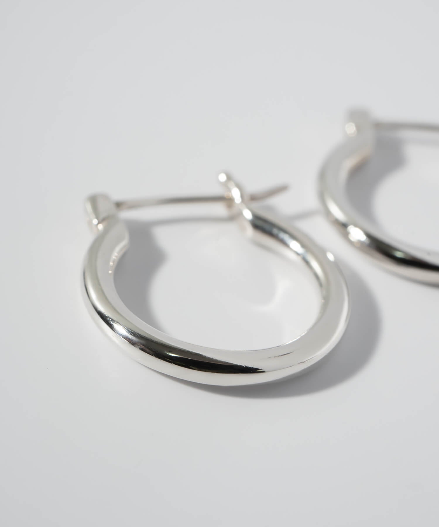 18K Gold Plated Sterling Silver Round Hoop Earrings | ORIFAR-HOOP