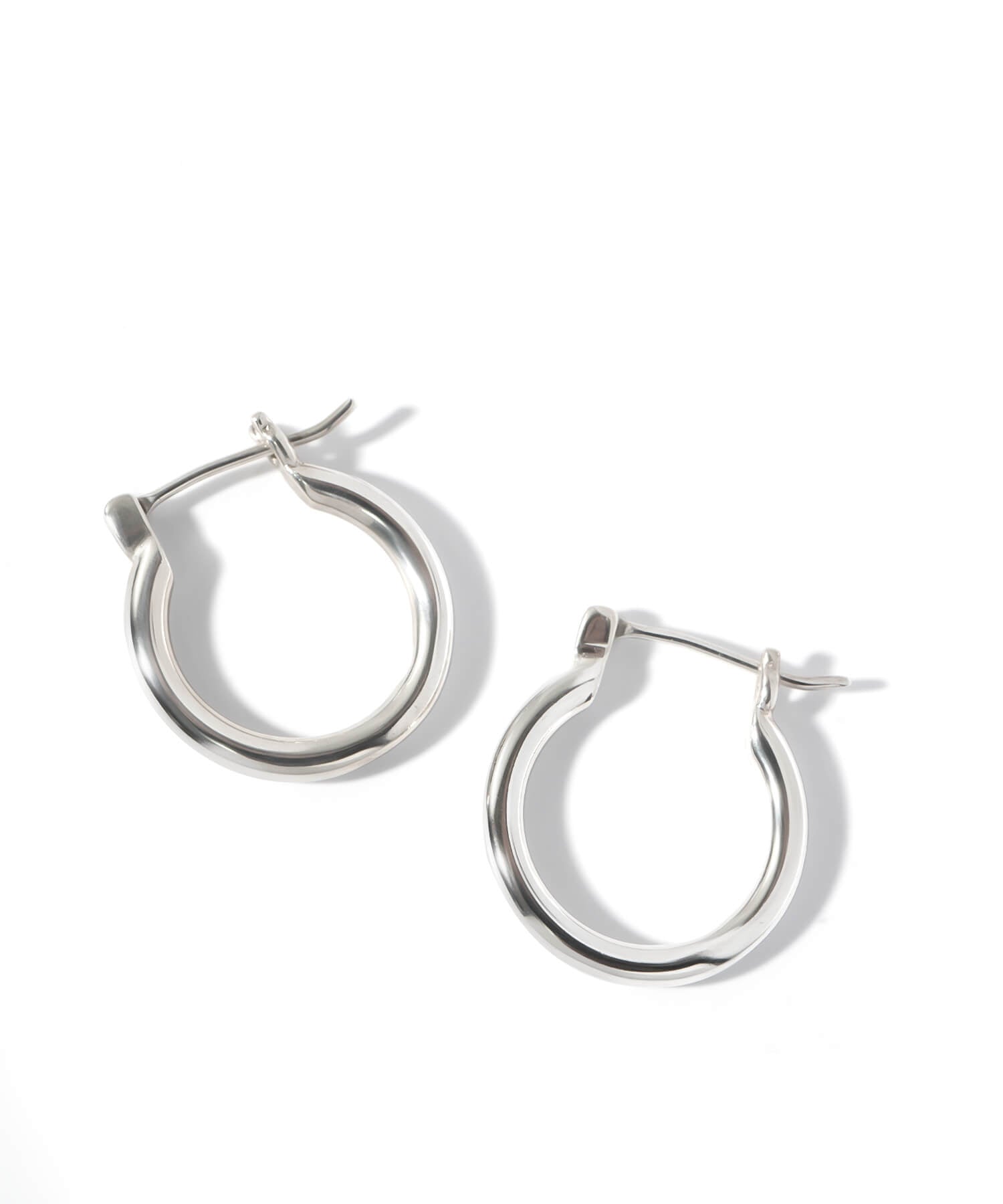 18K Gold Plated Sterling Silver Round Hoop Earrings | ORIFAR-HOOP