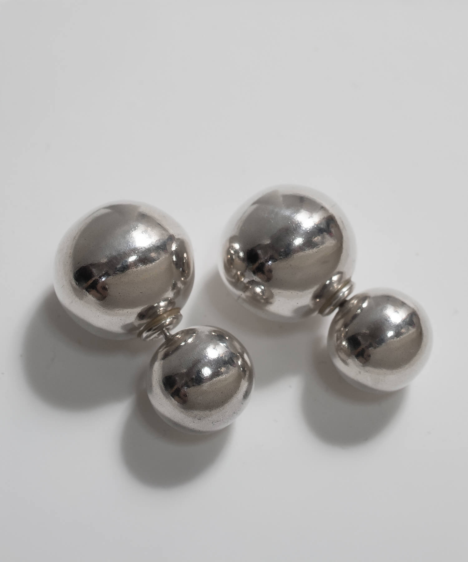 18K Gold Plated Sterling Silver Round Ball Stud Earrings | PALLO