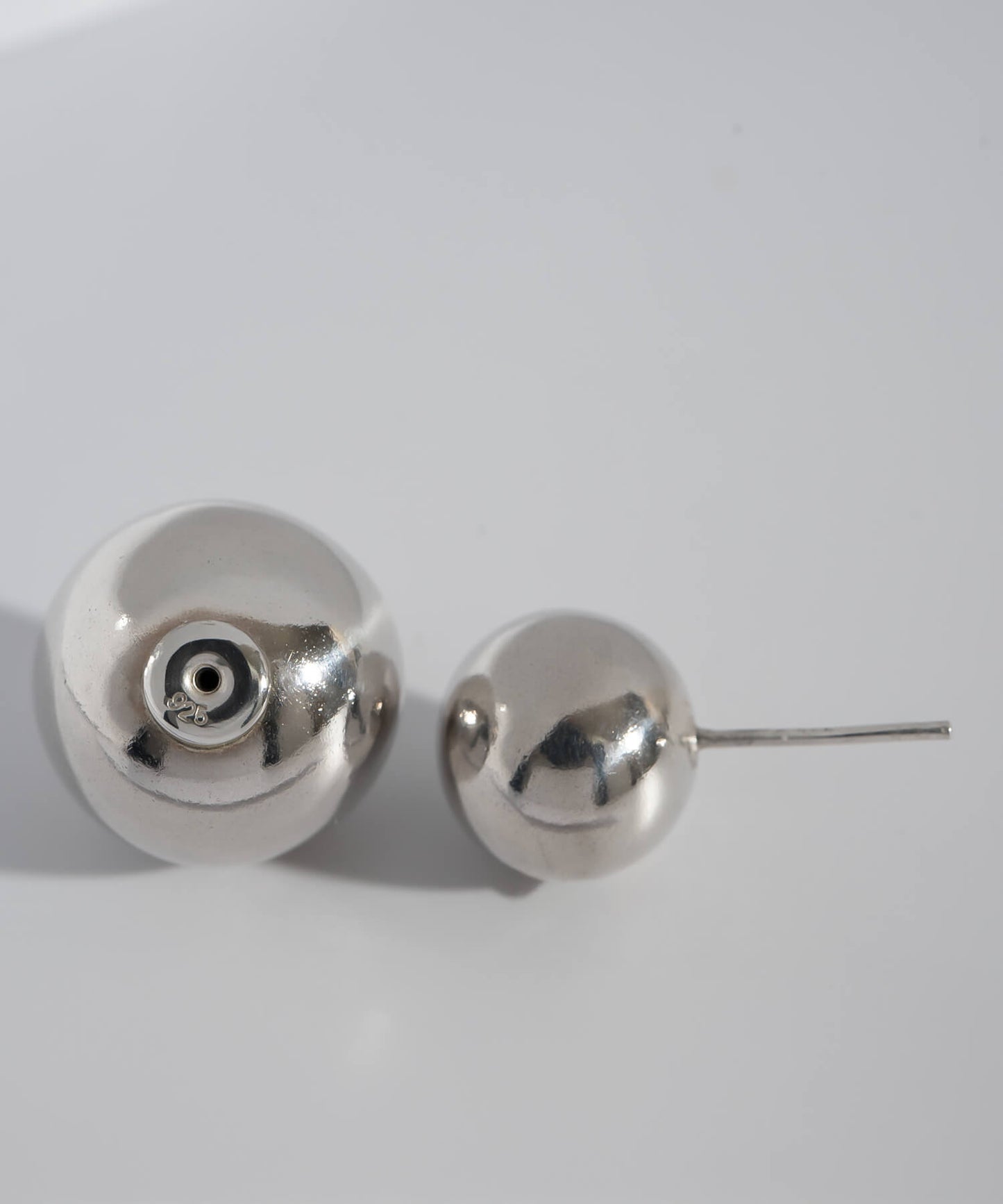 Silver925 Round Ball Stud Earrings | PALLO