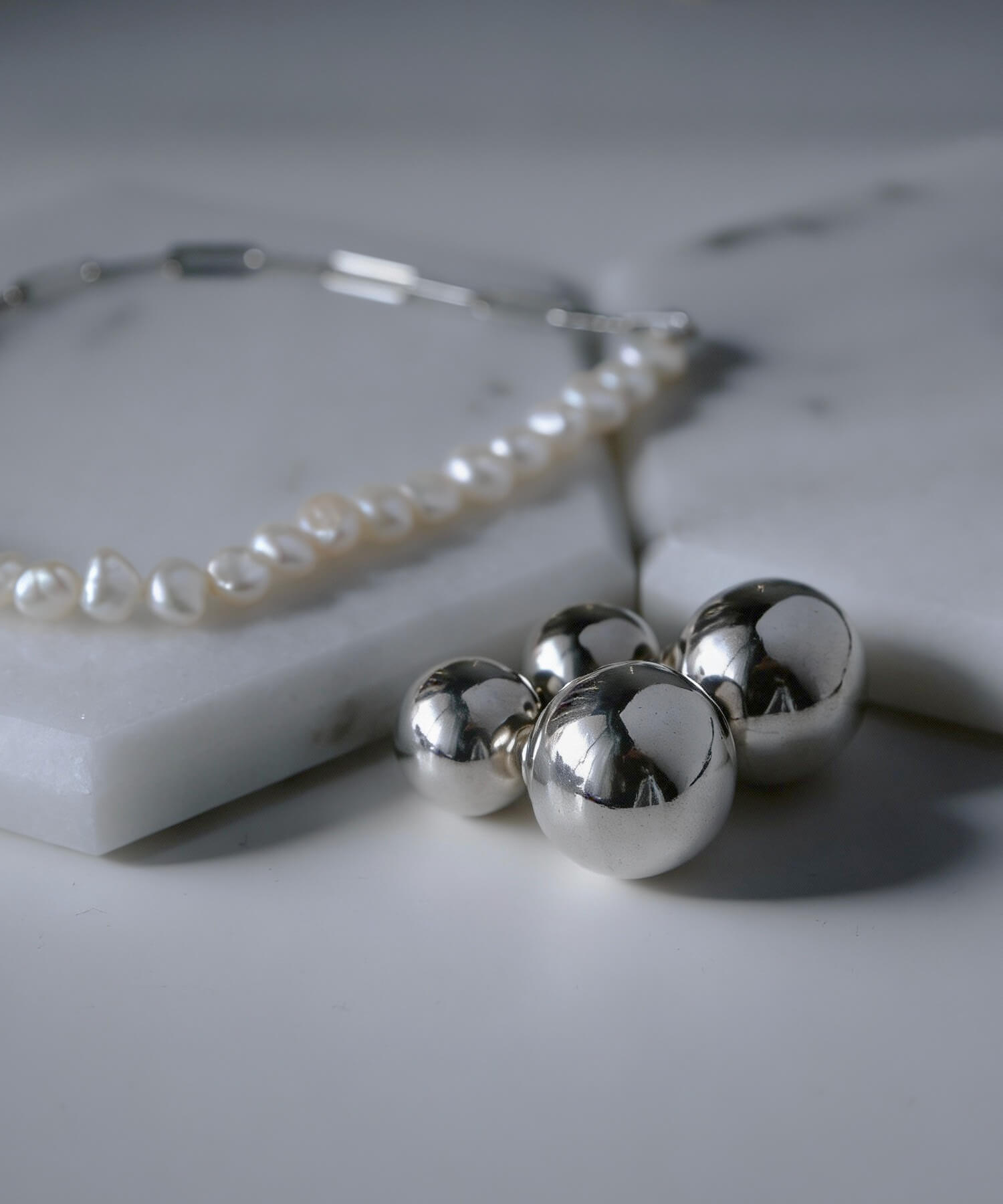 18K Gold Plated Sterling Silver Round Ball Stud Earrings | PALLO