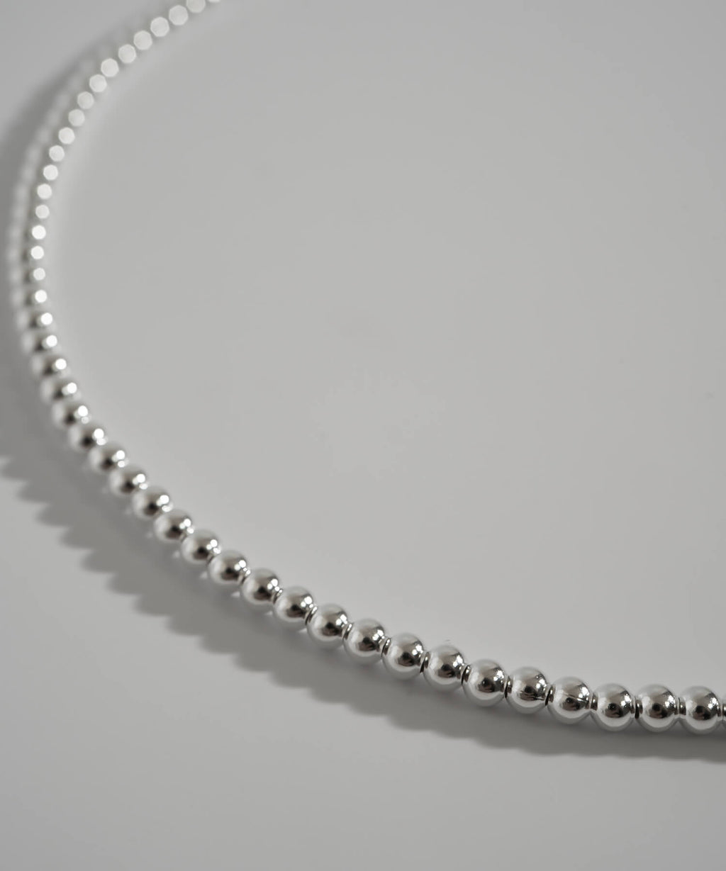 925 Sterling Silver Milli Grain Choker Necklace | PALMYLA-CHOKER