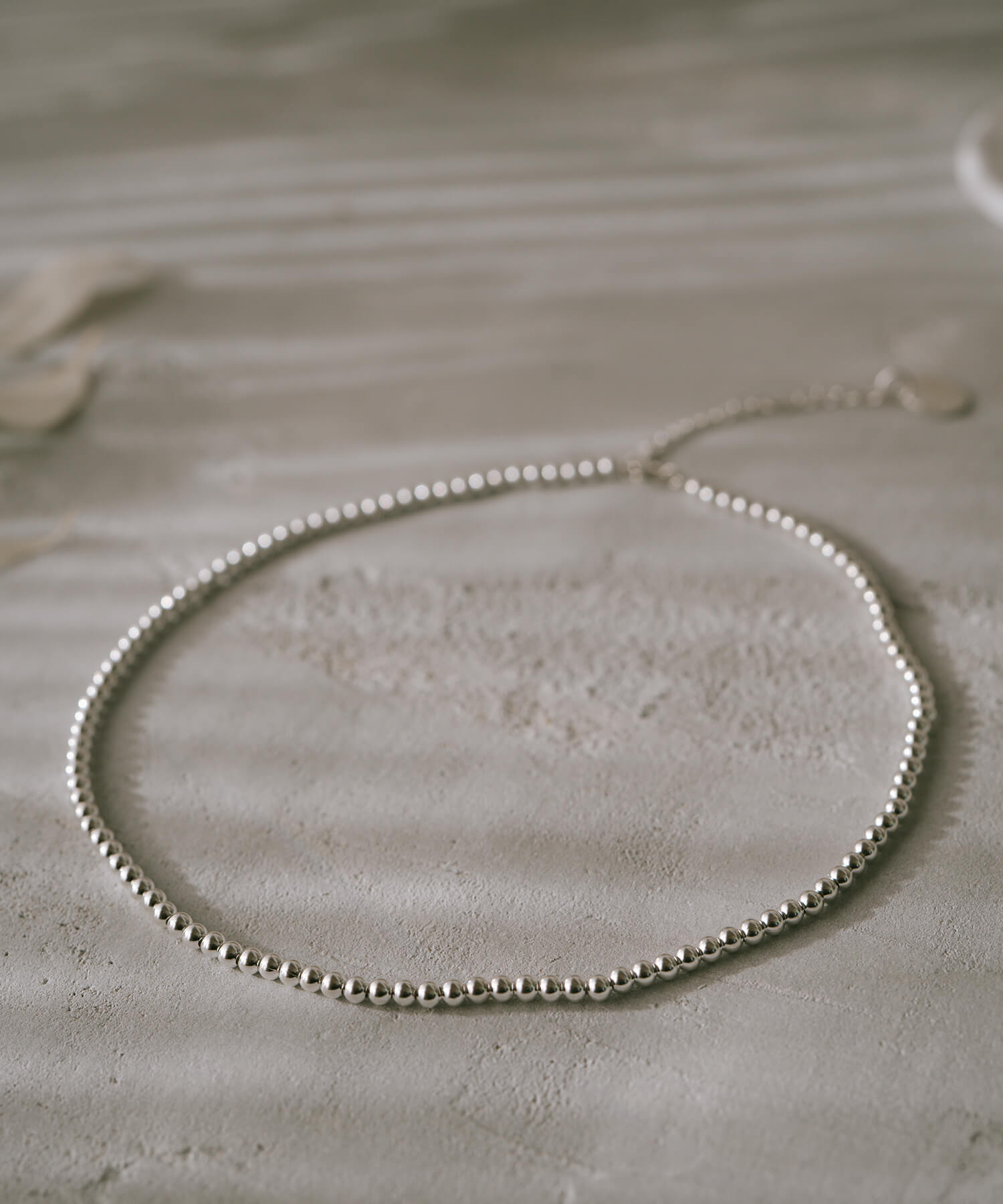 925 Sterling Silver Milli Grain Choker Necklace | PALMYLA-CHOKER