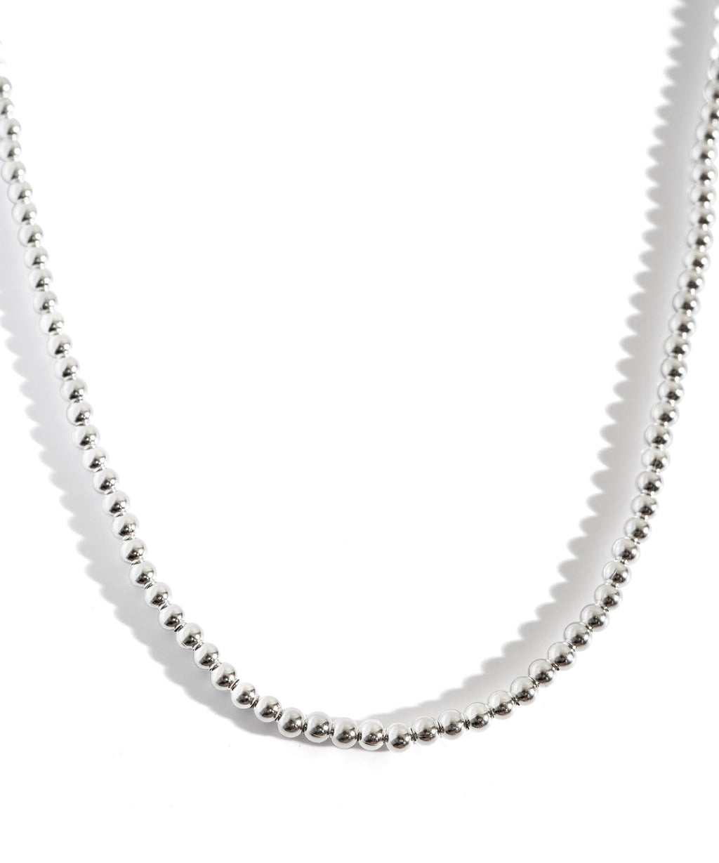 925 Sterling Silver Milli Grain Choker Necklace | PALMYLA-CHOKER