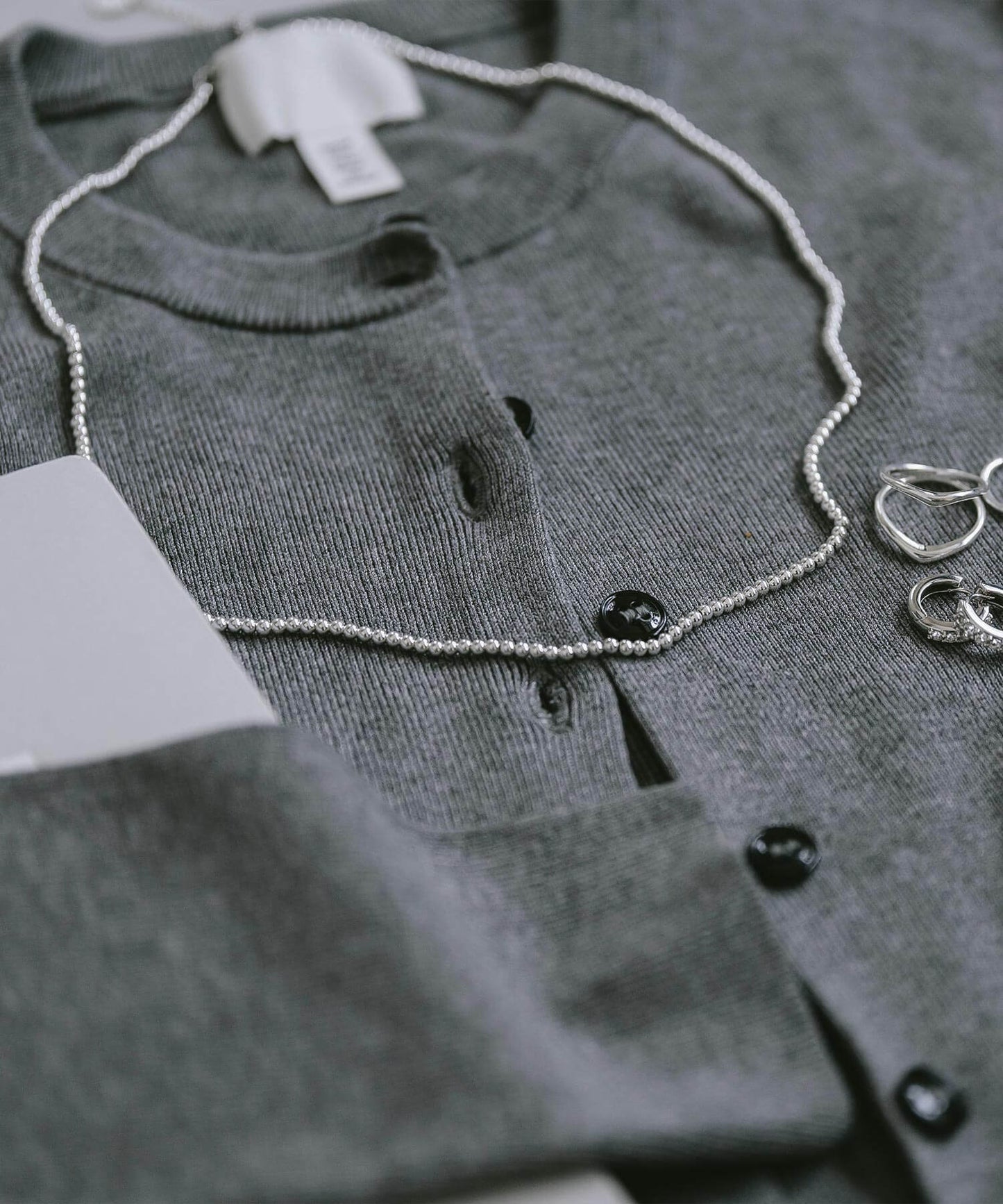 Silver925 Ball Chain Necklace | PALMYLA-MIDDLE NECKLACE