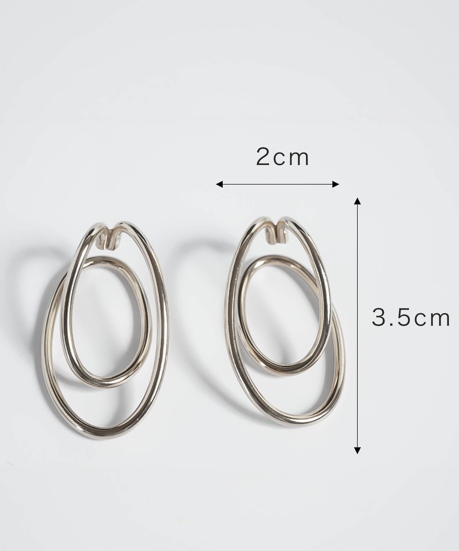 18K Gold Plated Sterling Silver Obal Oblong Earcuff | PALUNI
