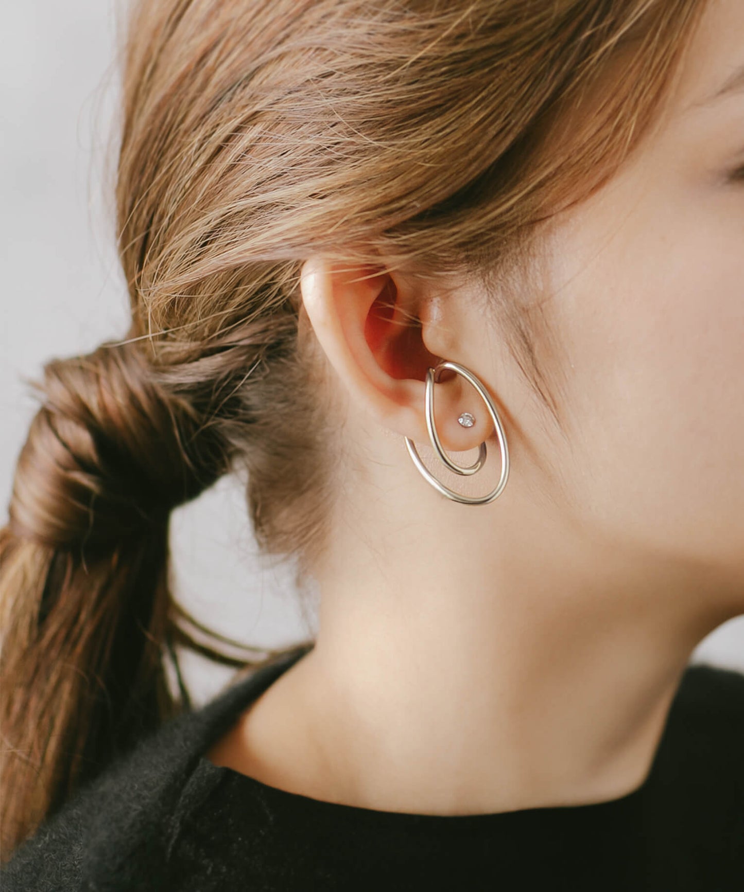 Silver925 Obal Oblong EarCuff | PALUNI