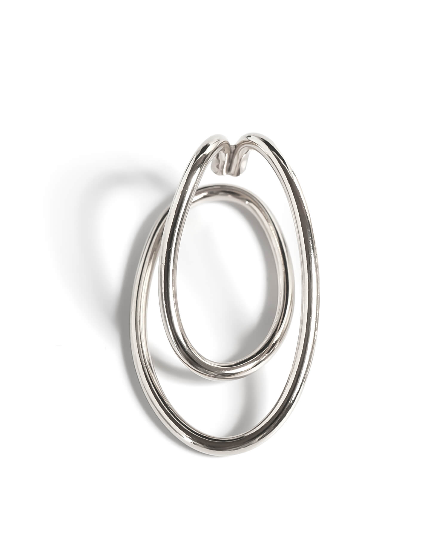 18K Gold Plated Sterling Silver Obal Oblong Earcuff | PALUNI