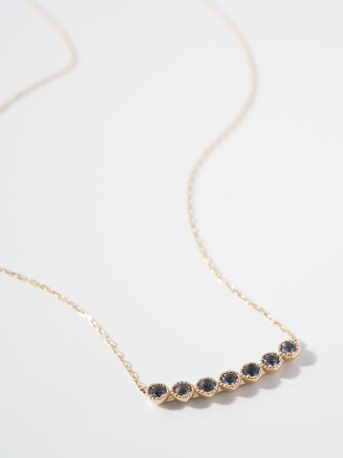 K10 Iolite Round Line Necklace | PALVE-SEPTET