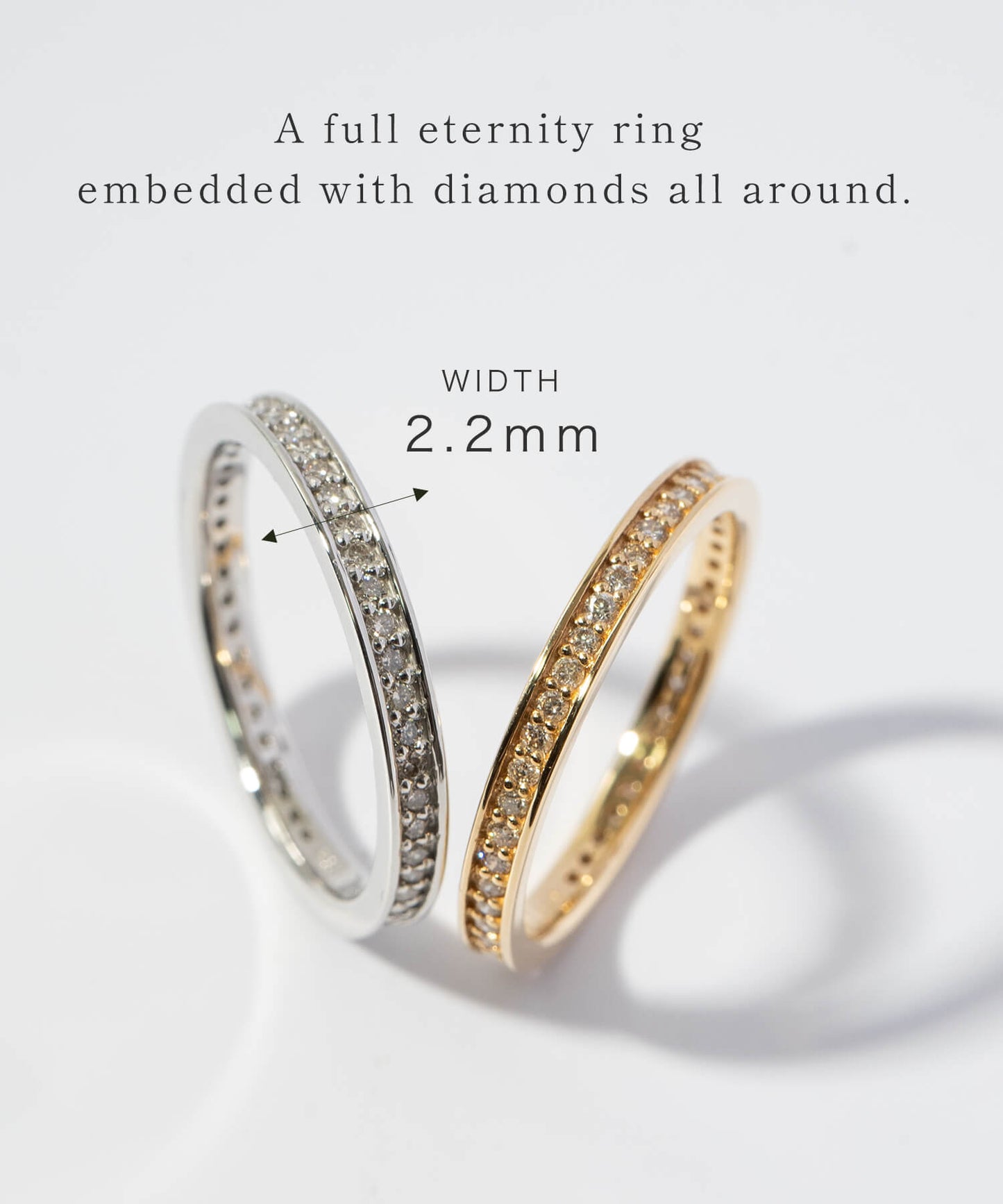 Diamond Full Eternity Ring | PALVE ETERNA